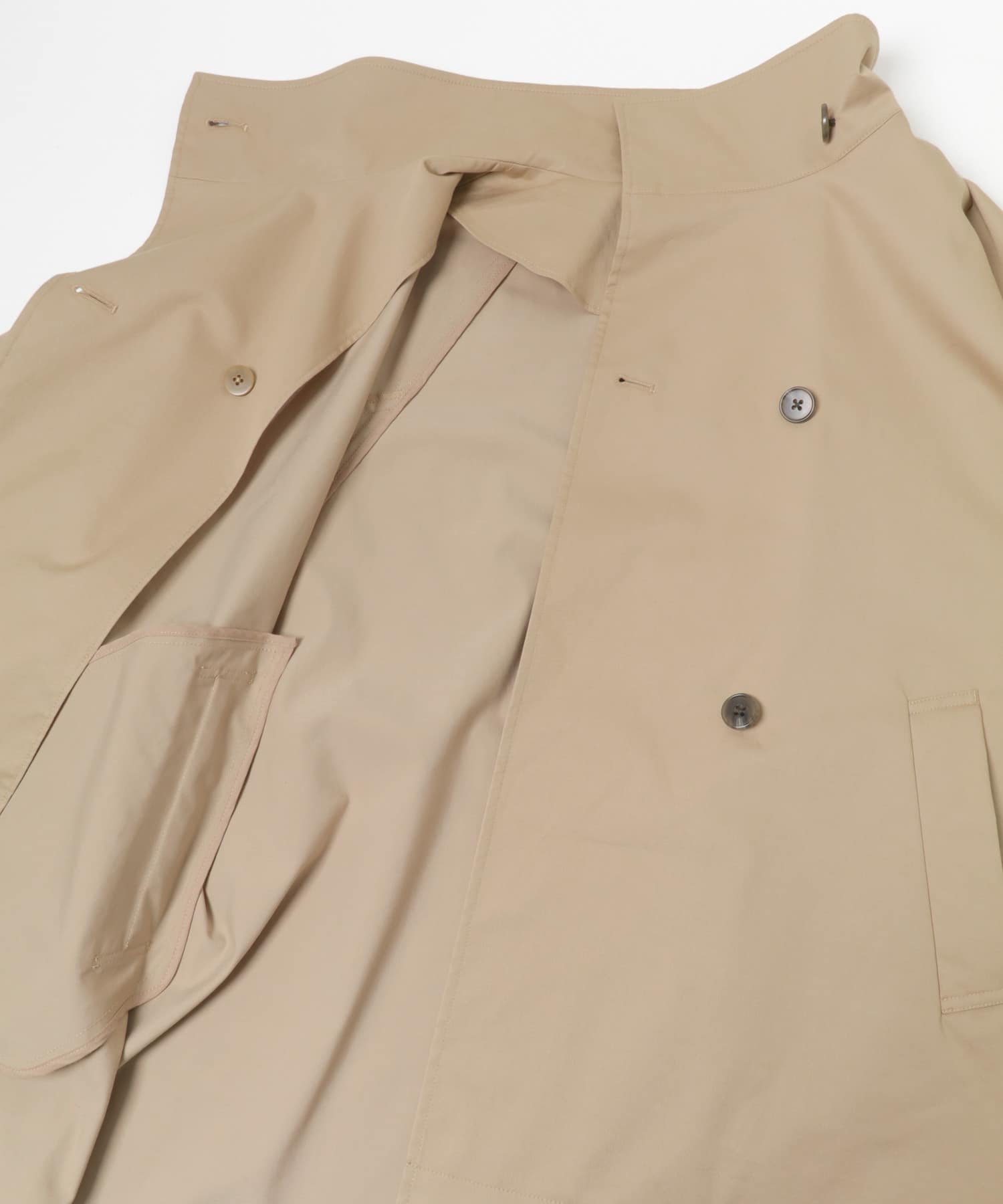 スタンドカラーミドル丈トレンチコート BEIGE 36