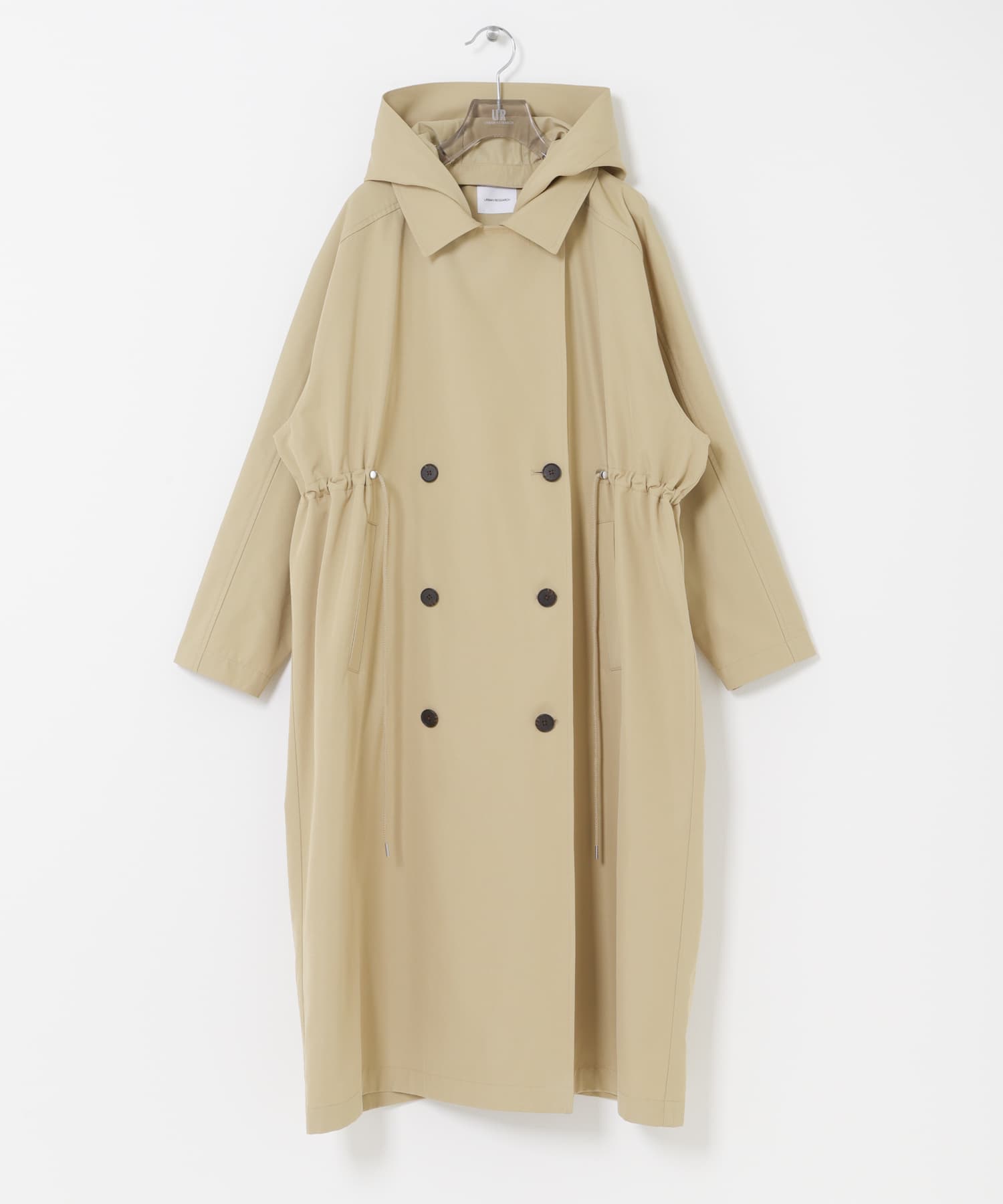 フーディー2WAYトレンチコート BEIGE 36