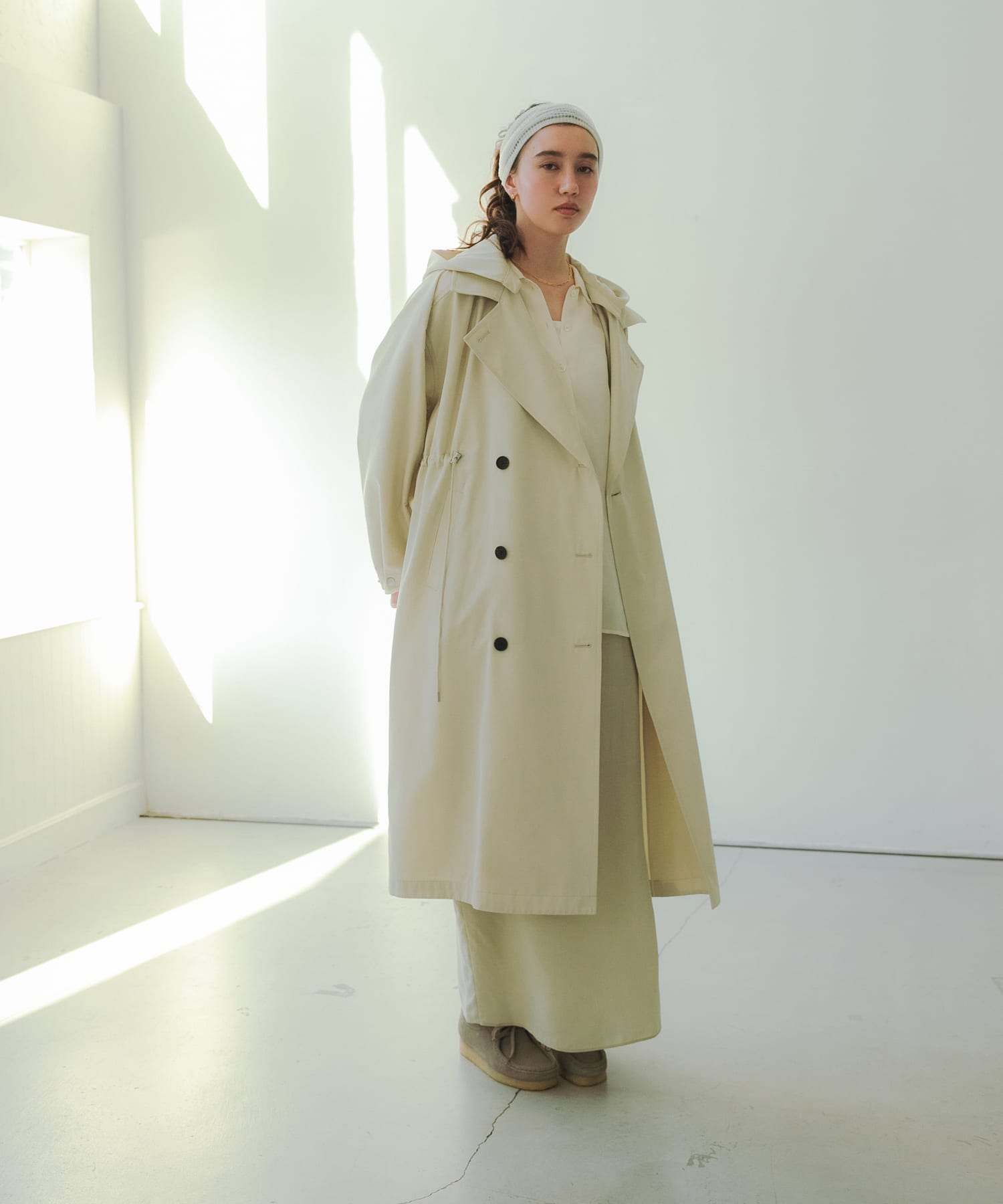 フーディー2WAYトレンチコート(36 L.BEIGE): アウター｜URBAN RESEARCH
