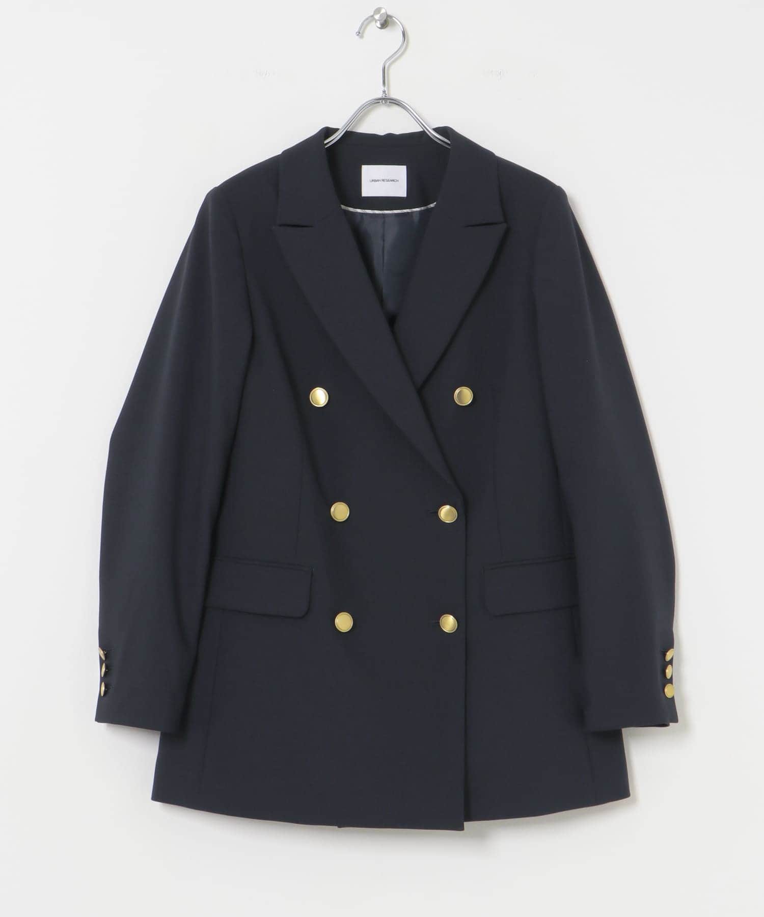 ダブルブレストブレザージャケット NAVY 36