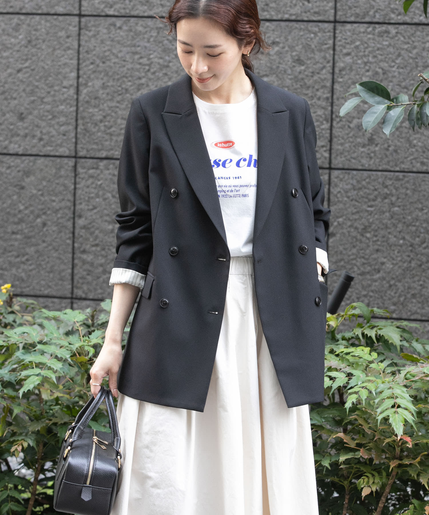 ダブルブレストブレザージャケット