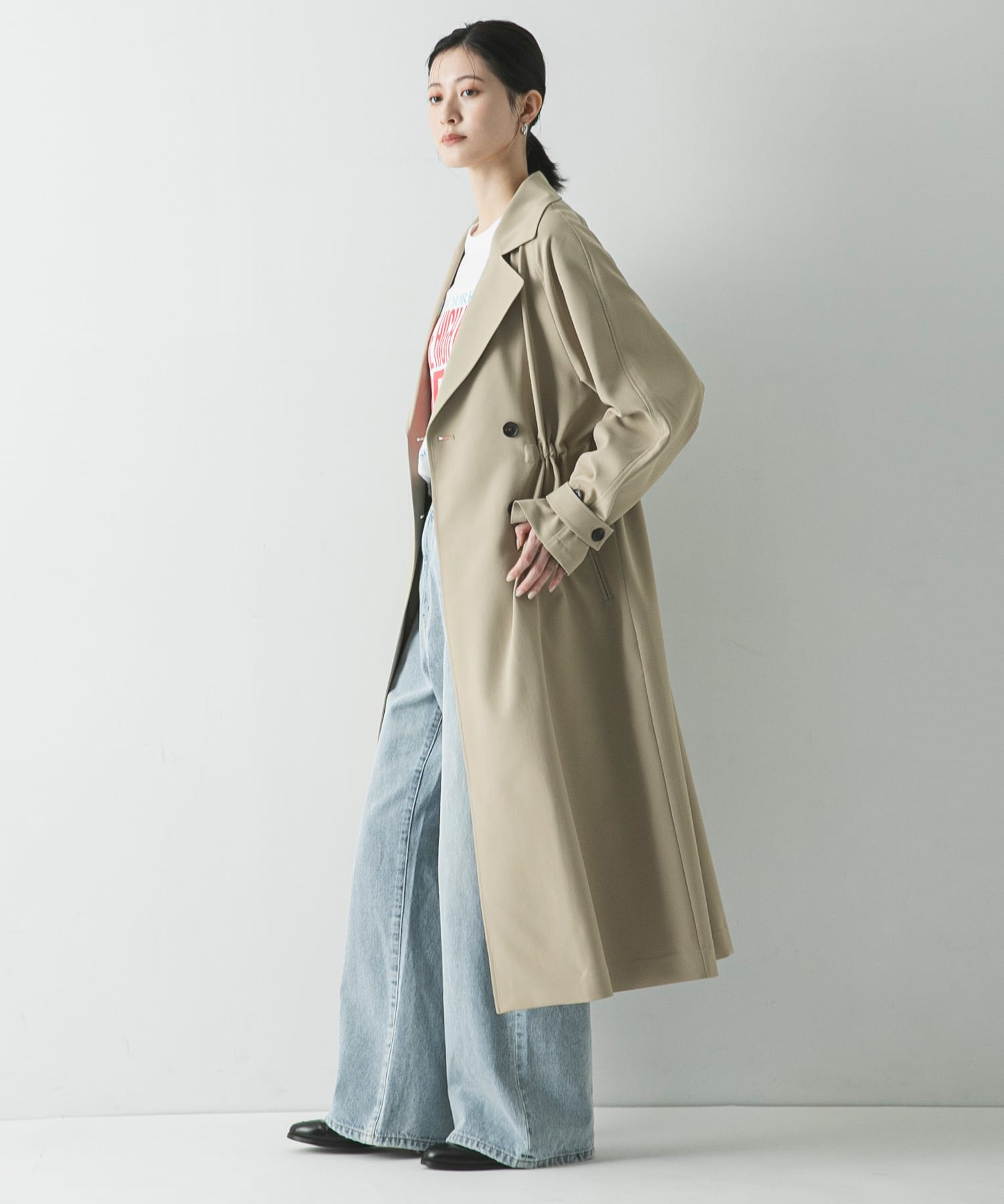 撥水/UVカット』ドロストトレンチコート(38 BEIGE): アウター｜URBAN