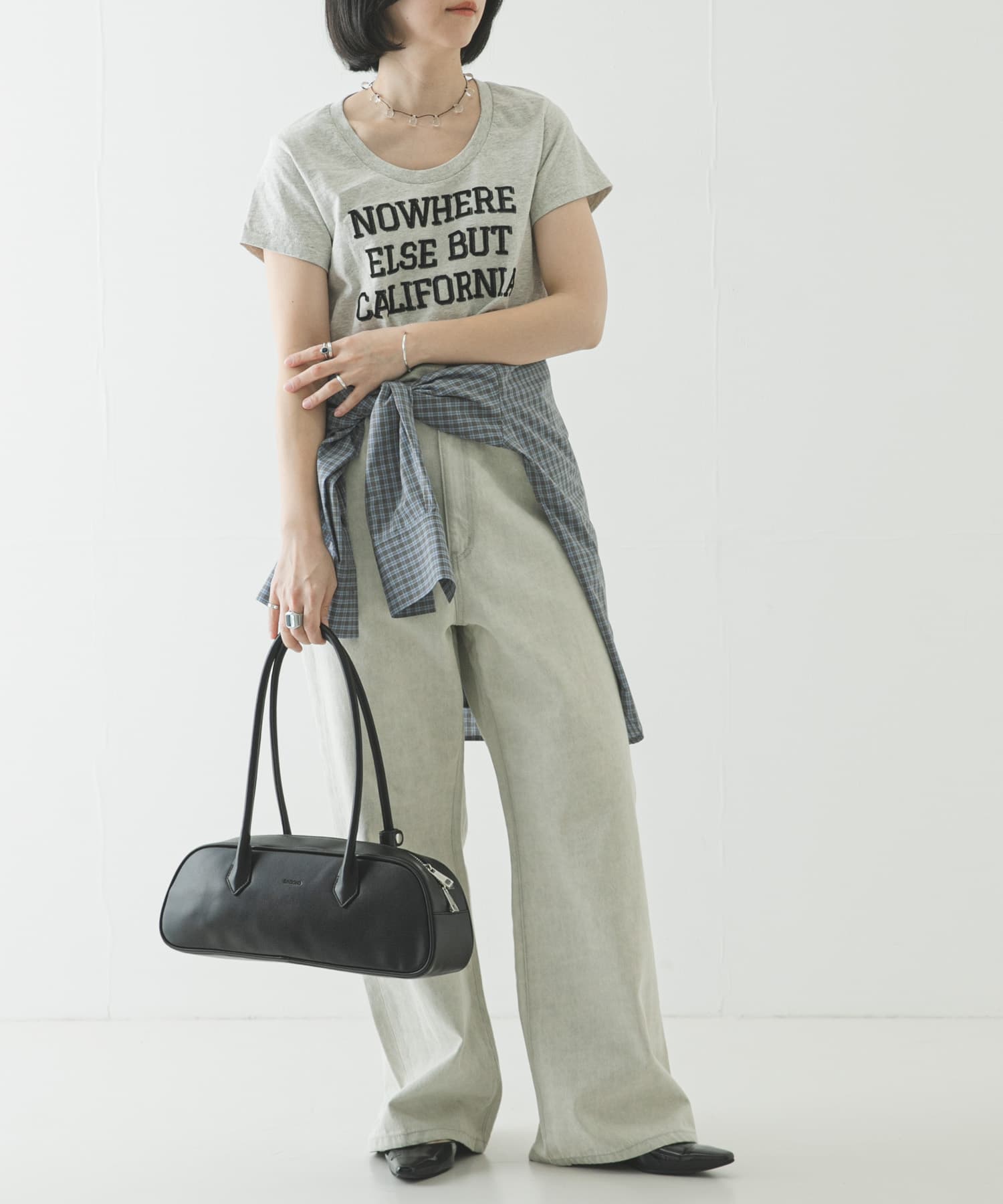 ポインテッドバックストラップシューズ BLACK 36