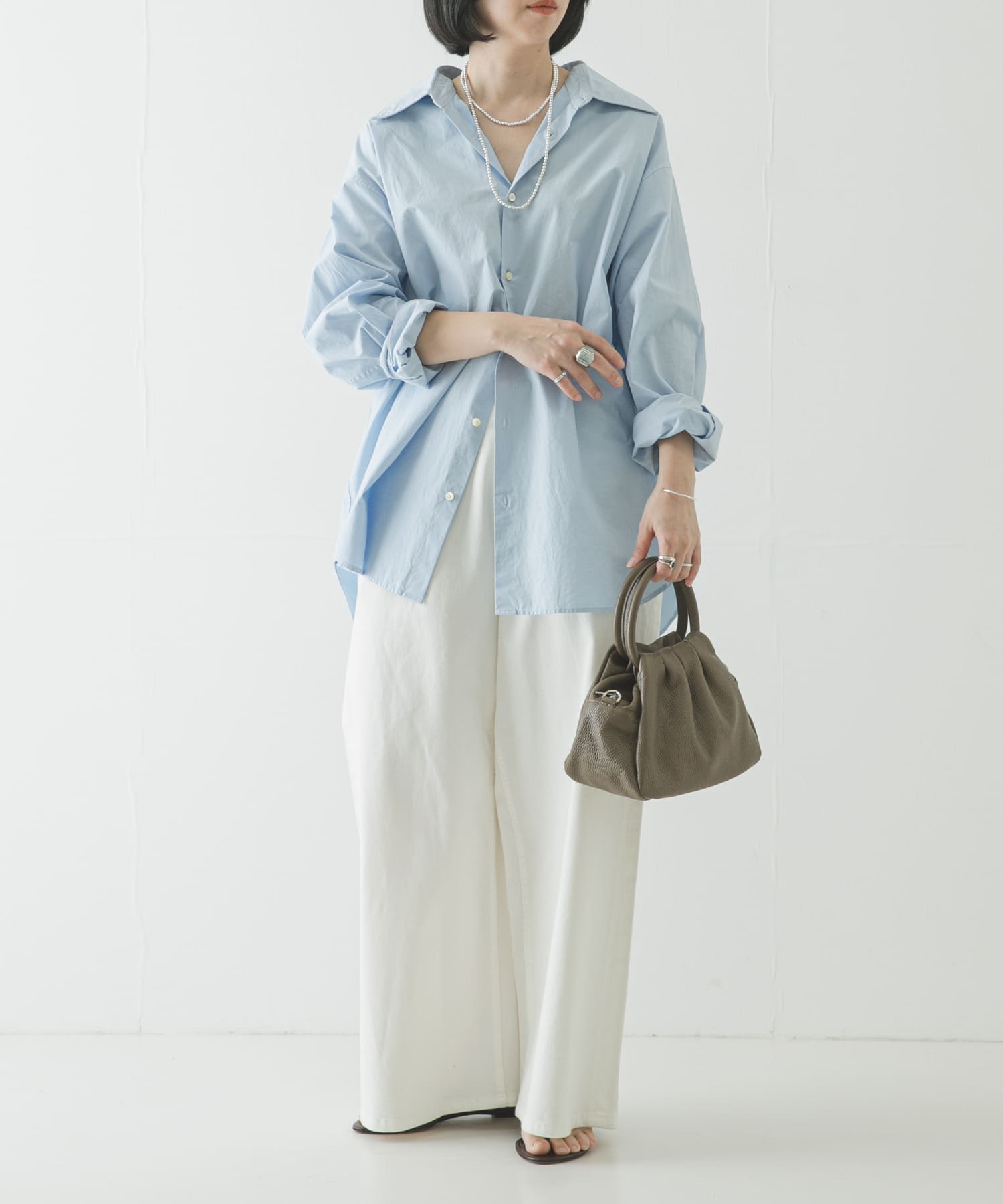 レザーハンドバッグ MOCHA -