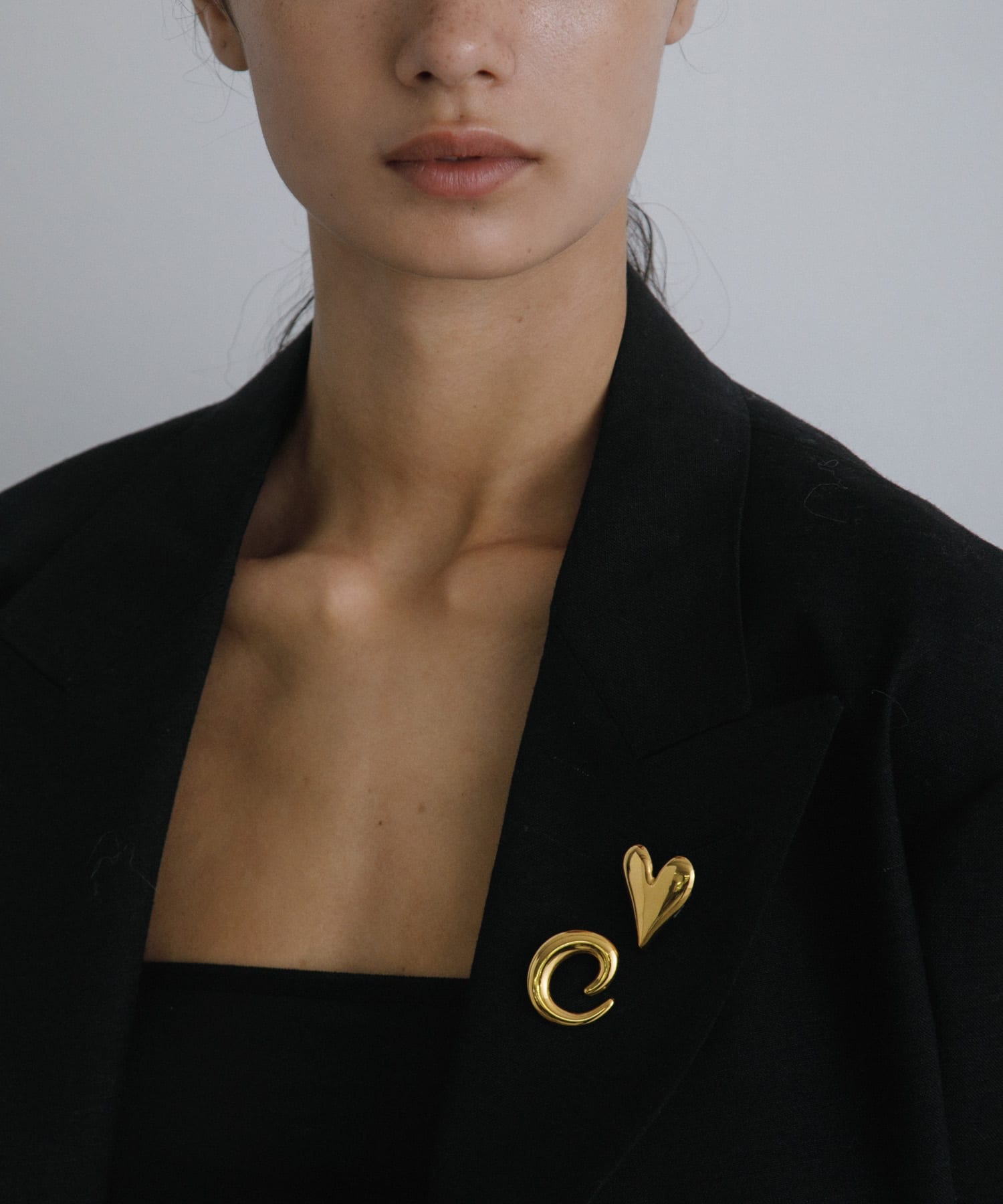decor『デコール』　Broach heart 2piece set Gold -