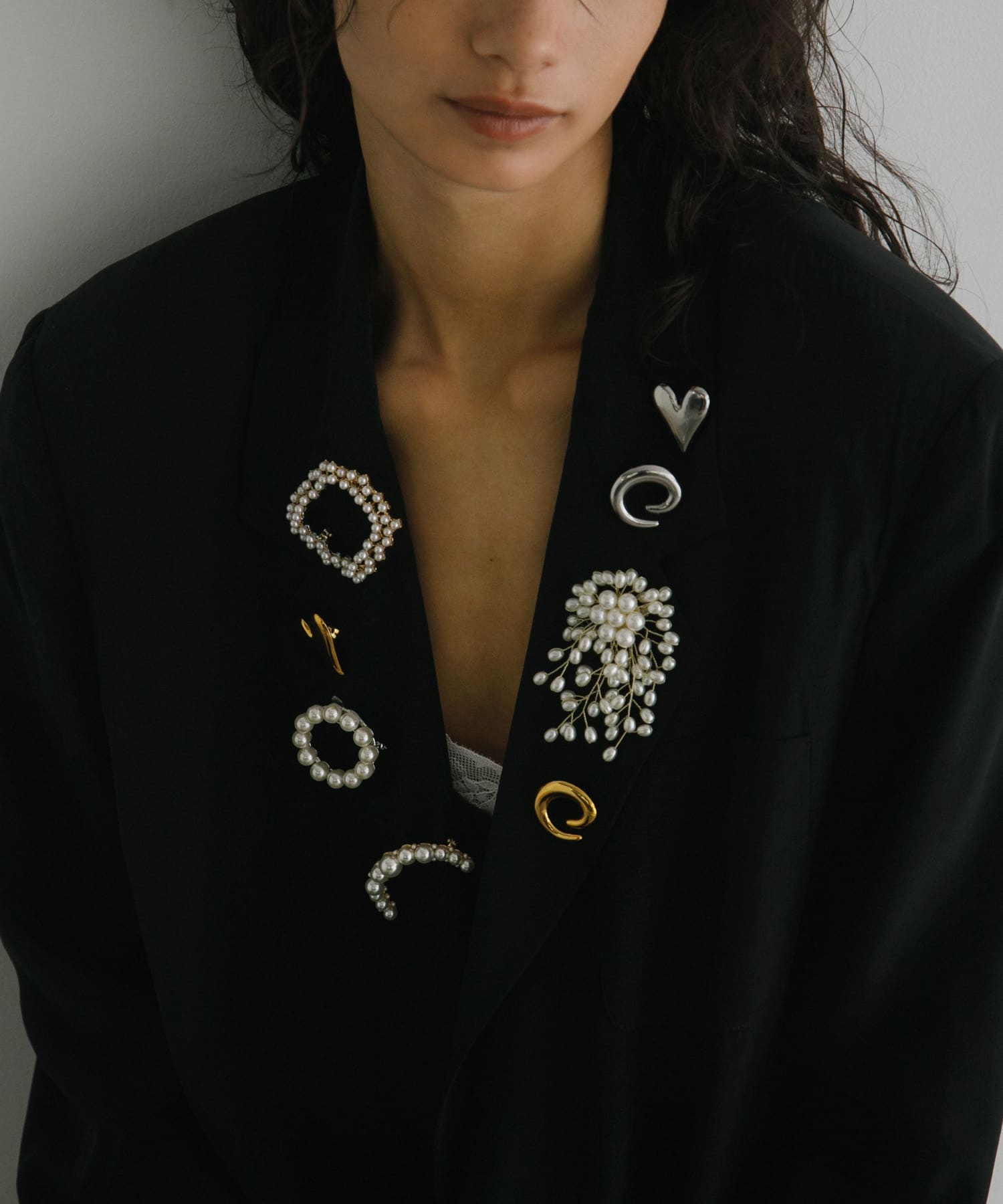 decor『デコール』　Broach rain pearl Pearl -