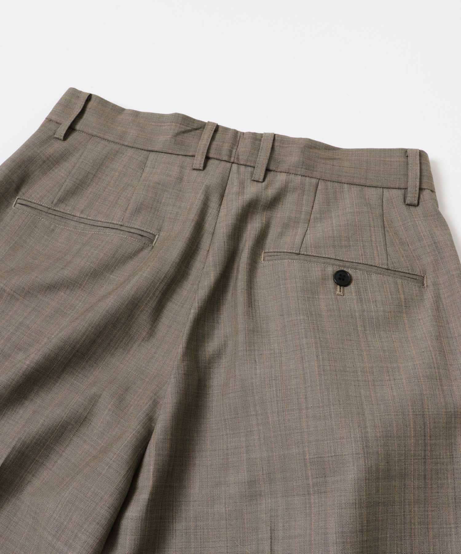 HERRINGBONE ST TROUSER BROWN M