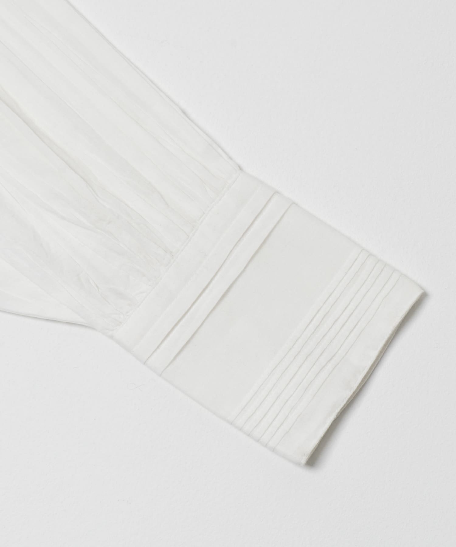 コットンボイルギャザーショートブラウス OFF WHITE Free