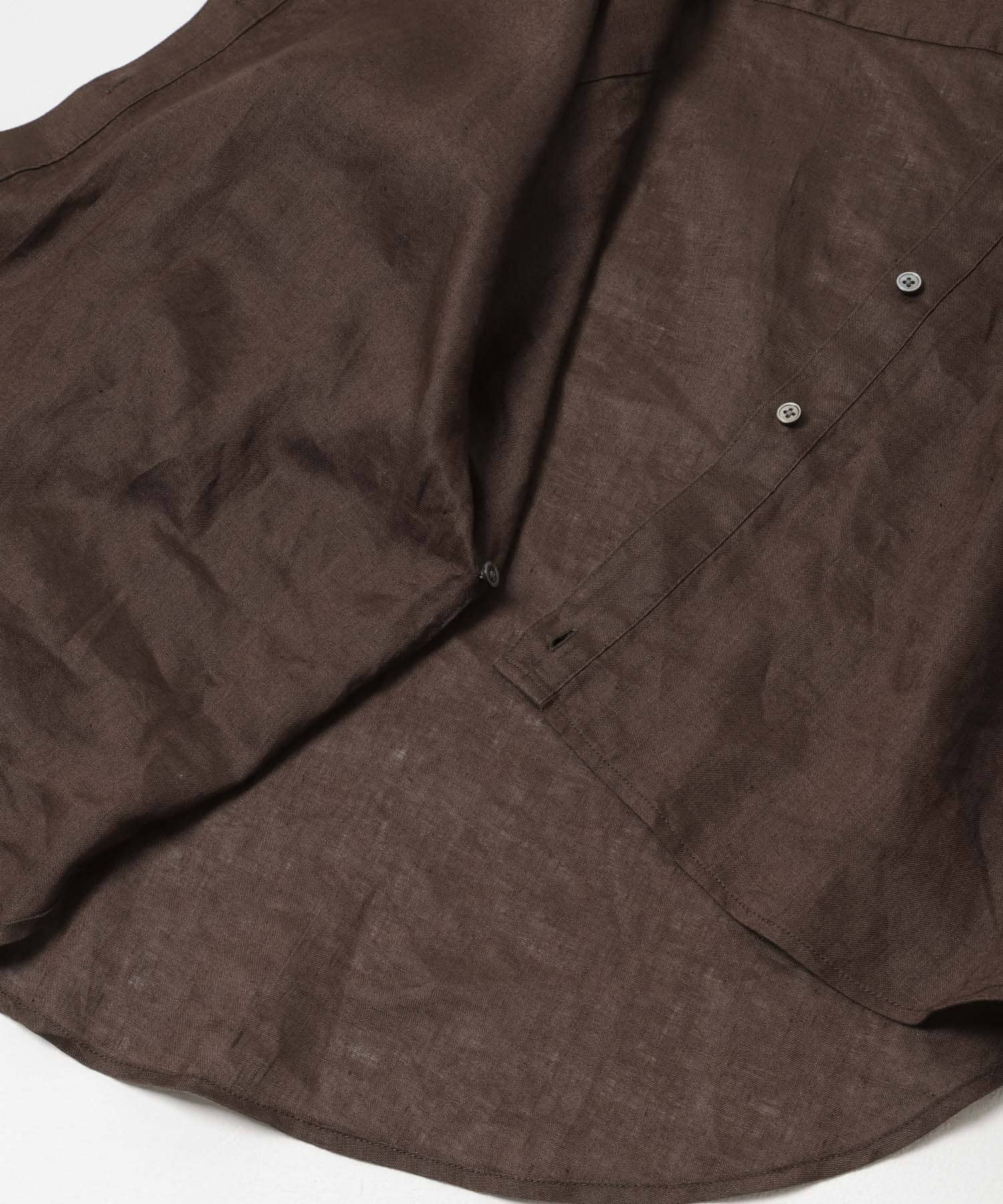 リネン2WAYシャツ BROWN Free
