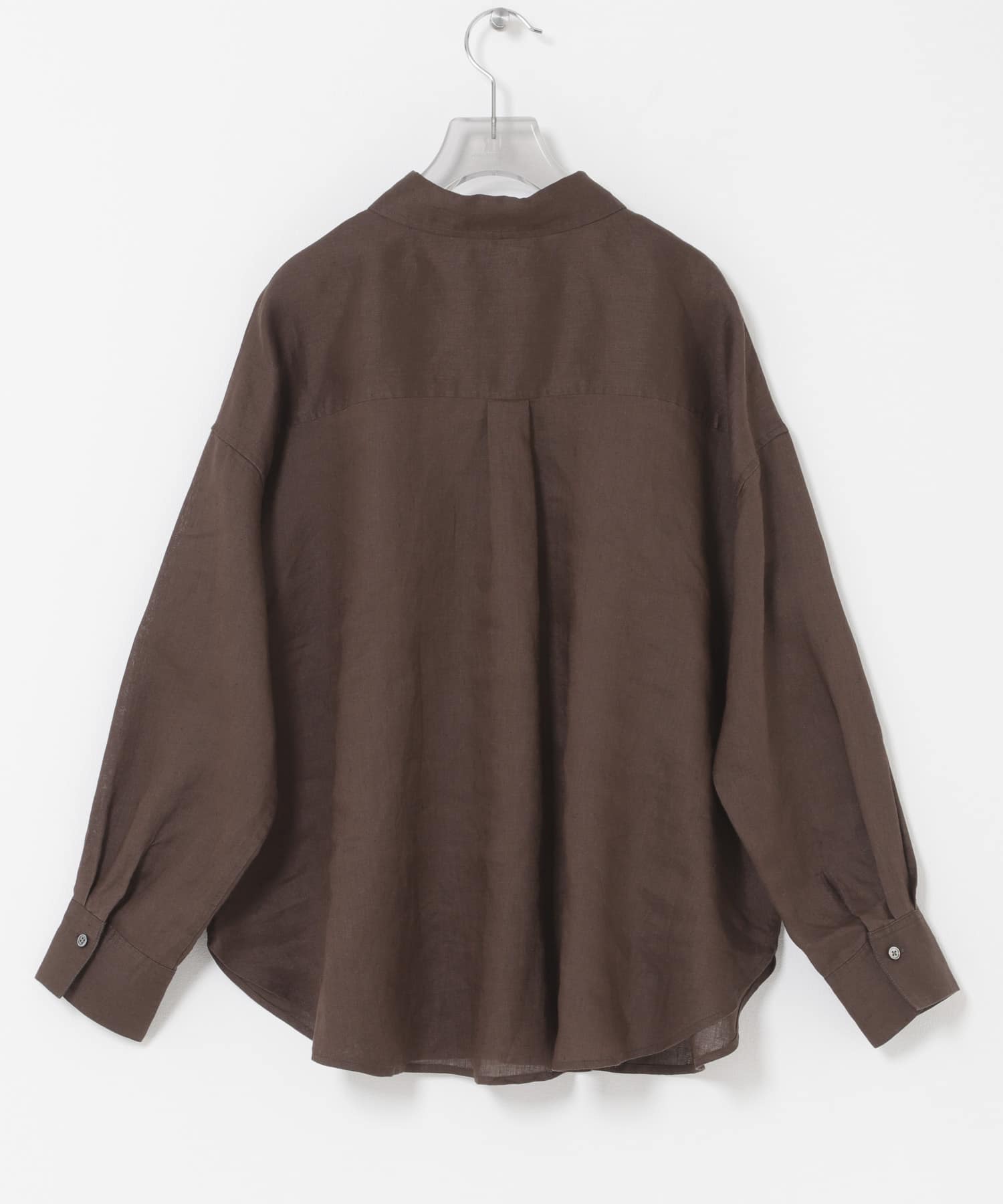 リネン2WAYシャツ BROWN Free