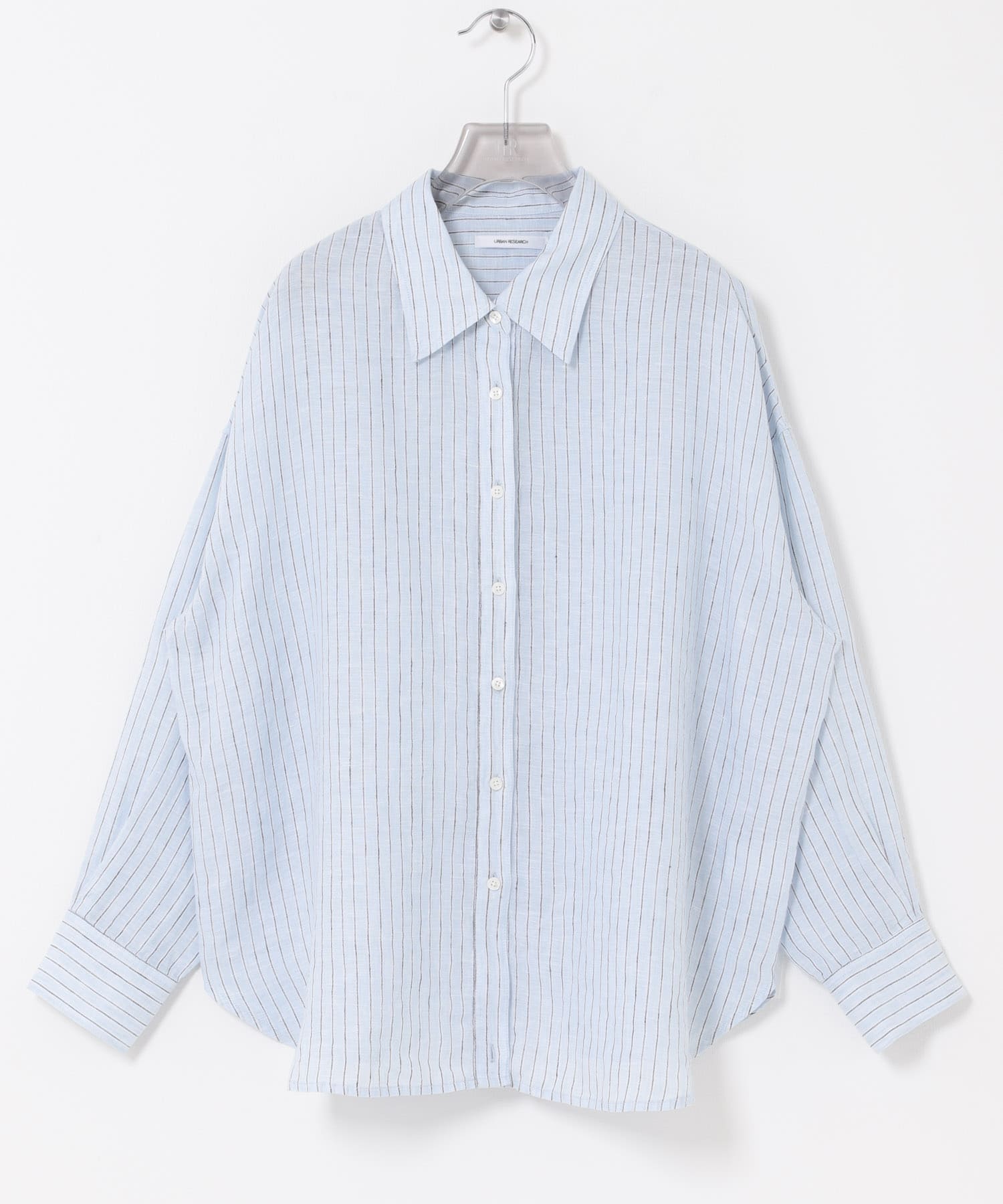 リネン2WAYシャツ BLUESTRIPE Free