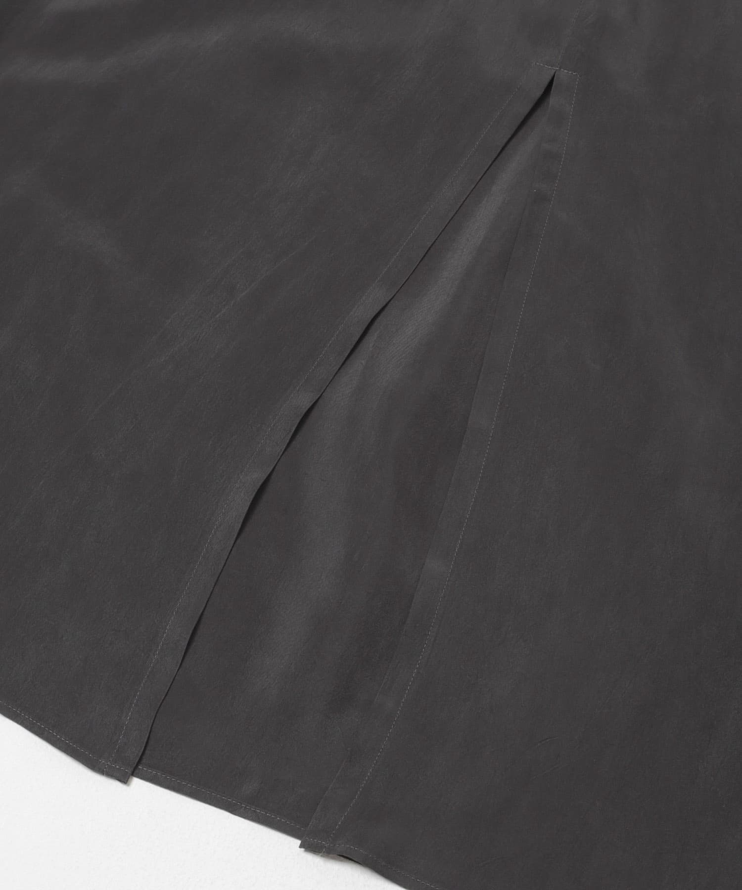 キュプラギャザーIラインスカート CHARCOAL 36