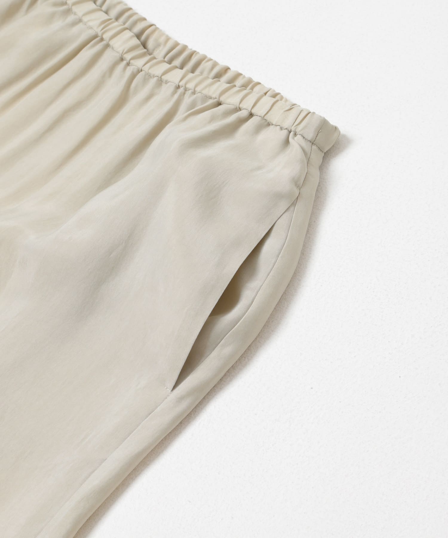 キュプラギャザーIラインスカート L.BEIGE 36