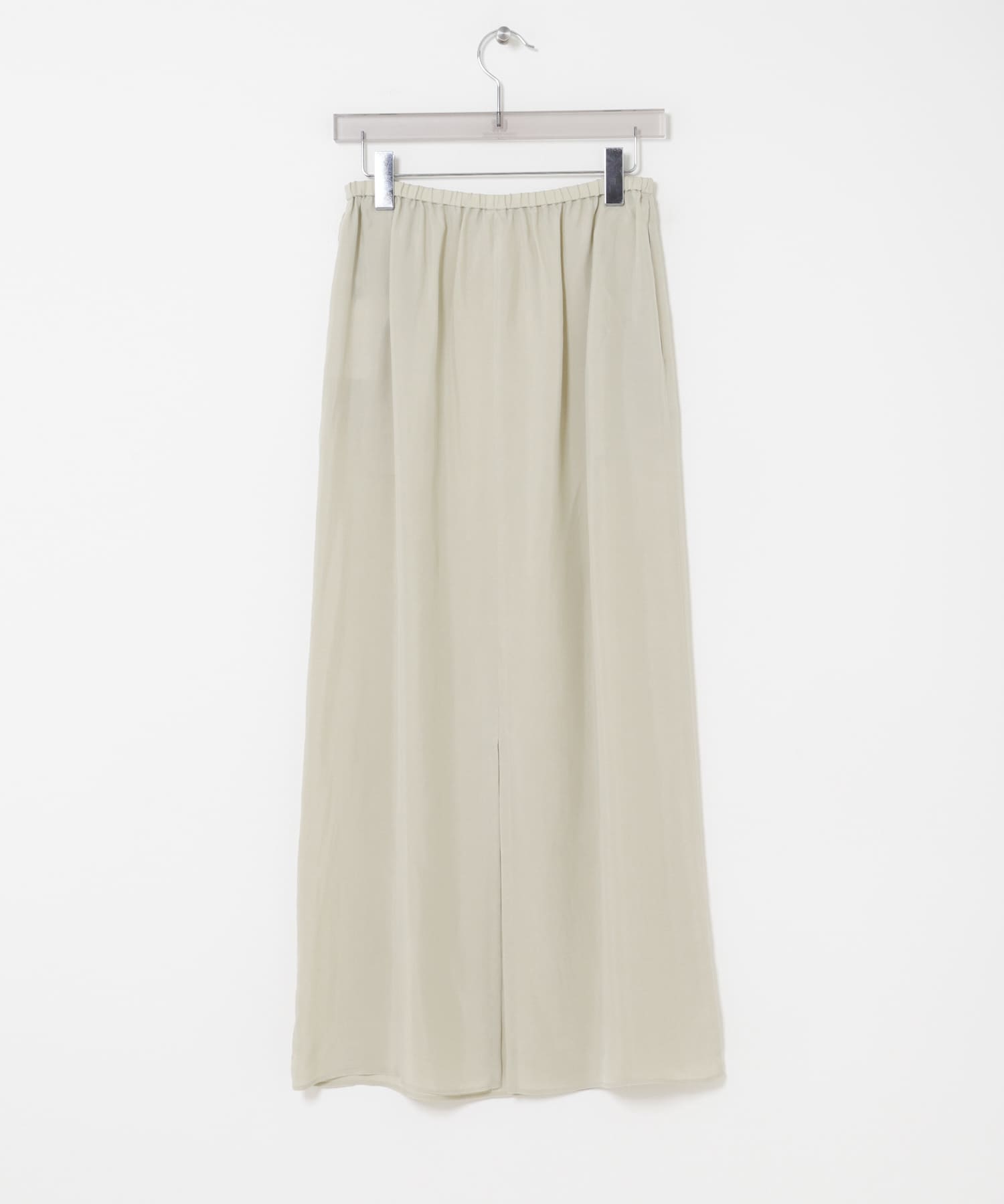 キュプラギャザーIラインスカート L.BEIGE 36