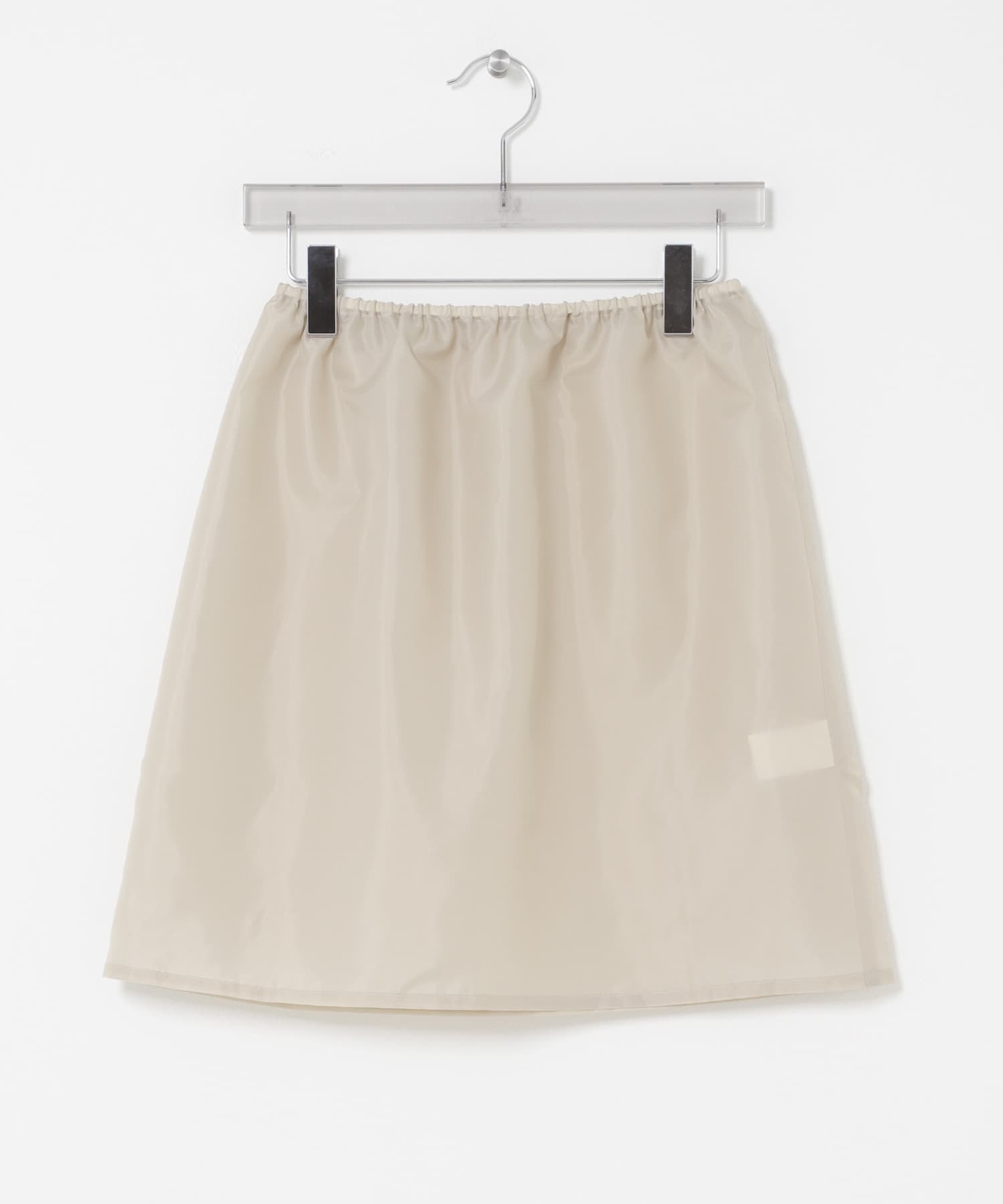 キュプラギャザーIラインスカート L.BEIGE 36