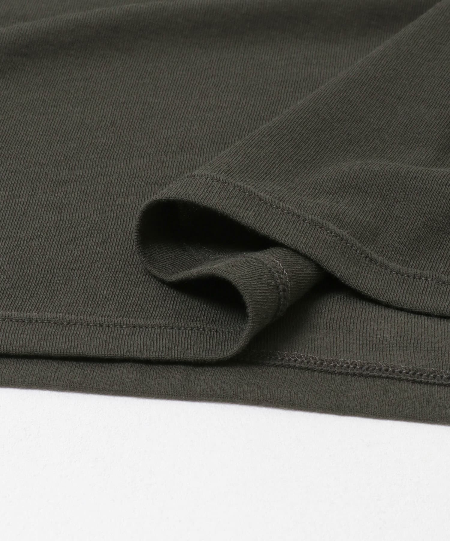 new basic　OUT SEAM SHEER TOPS CHARCOAL FREE
