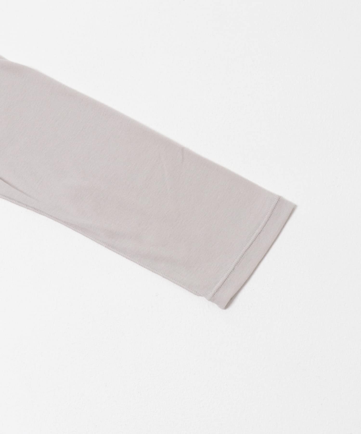 new basic　OUT SEAM SHEER TOPS GRY BEIGE FREE