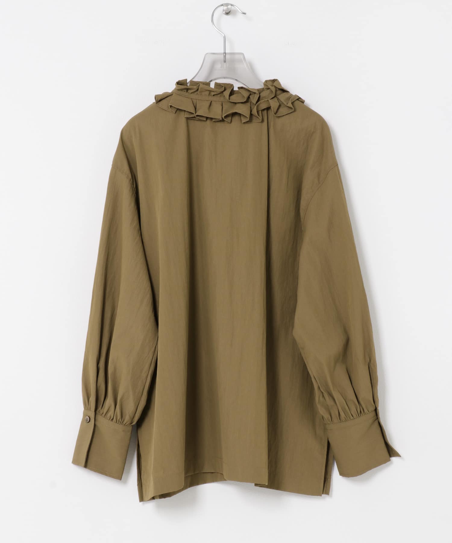 frillブラウス CAMEL FREE