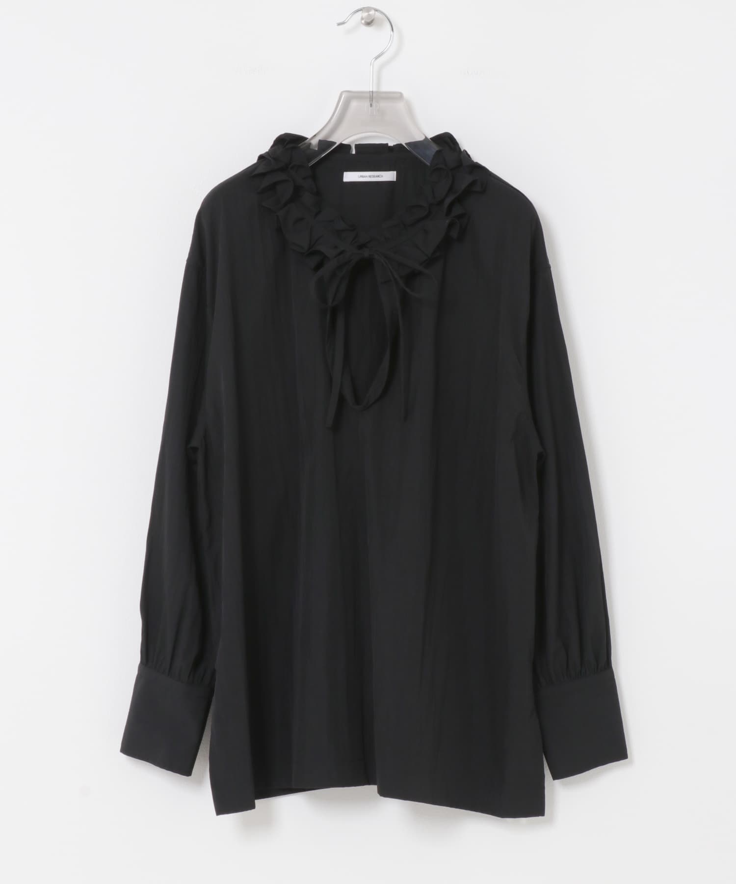 frillブラウス BLACK FREE