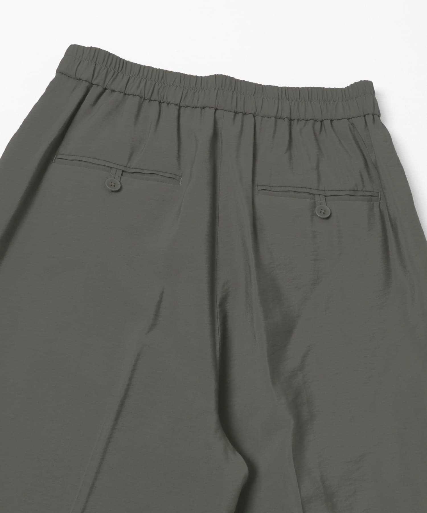 『34サイズ/低身長向けも展開』 ポプリンイージーテーパードパンツ KHAKI GRAY 34