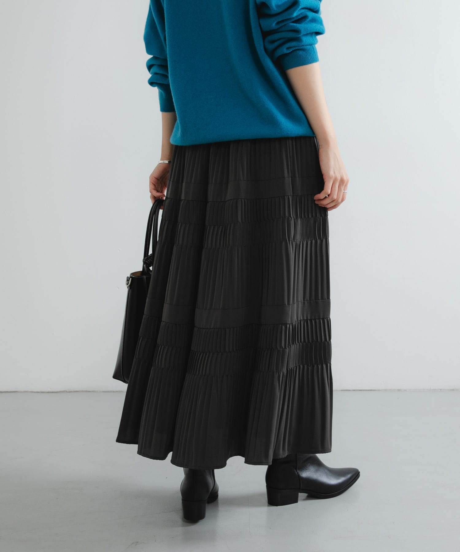 プリーツティアードスカート