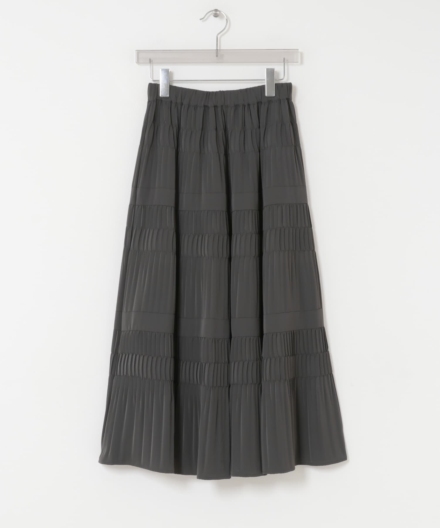 プリーツティアードスカート CHARCOAL Free