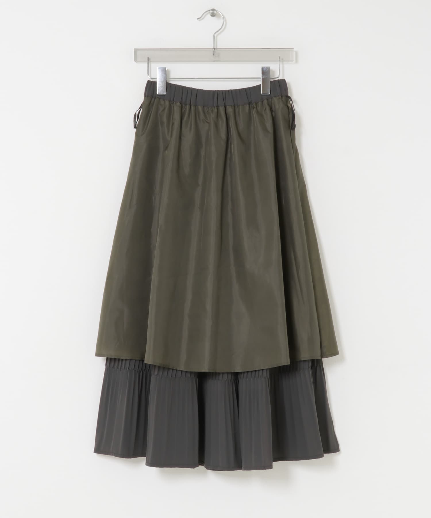 プリーツティアードスカート CHARCOAL Free