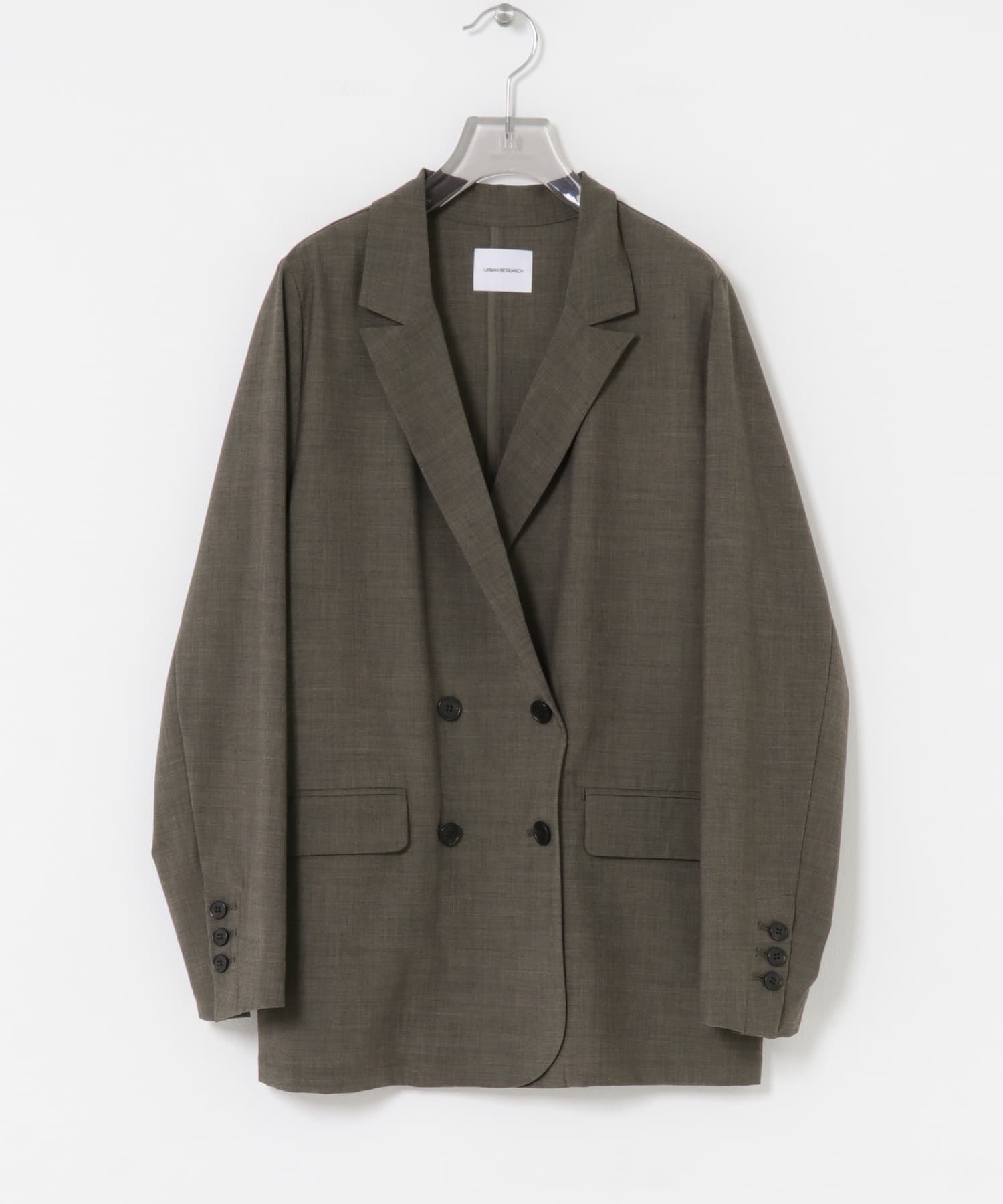 ウール混ダブルブレストジャケット ウール混ダブルブレストジャケット(FREE BROWN): アウター｜URBAN