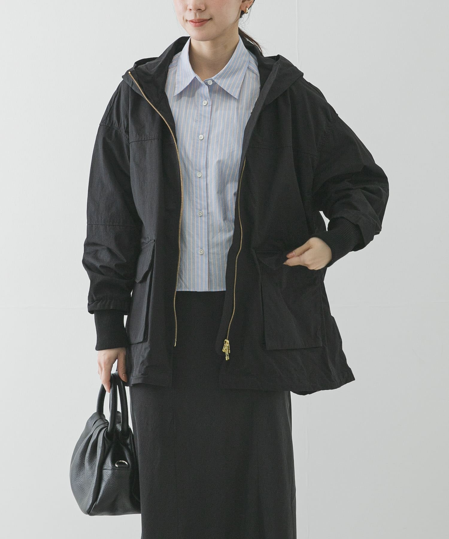 コットンナイロンマウンテンパーカー