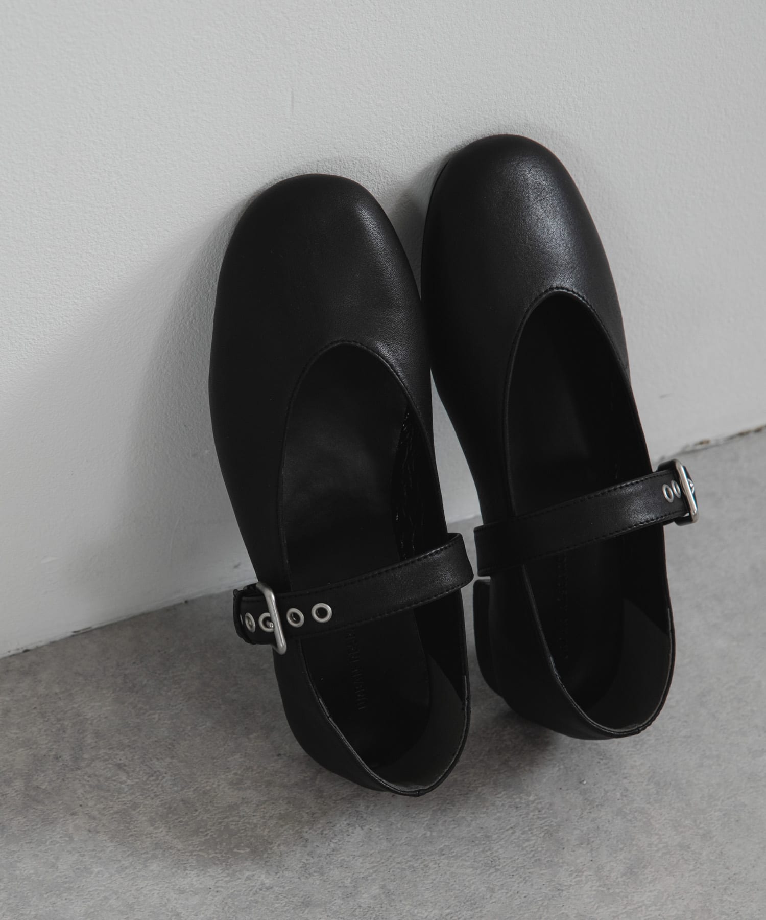 レザーバレエシューズ BLACK 23.5
