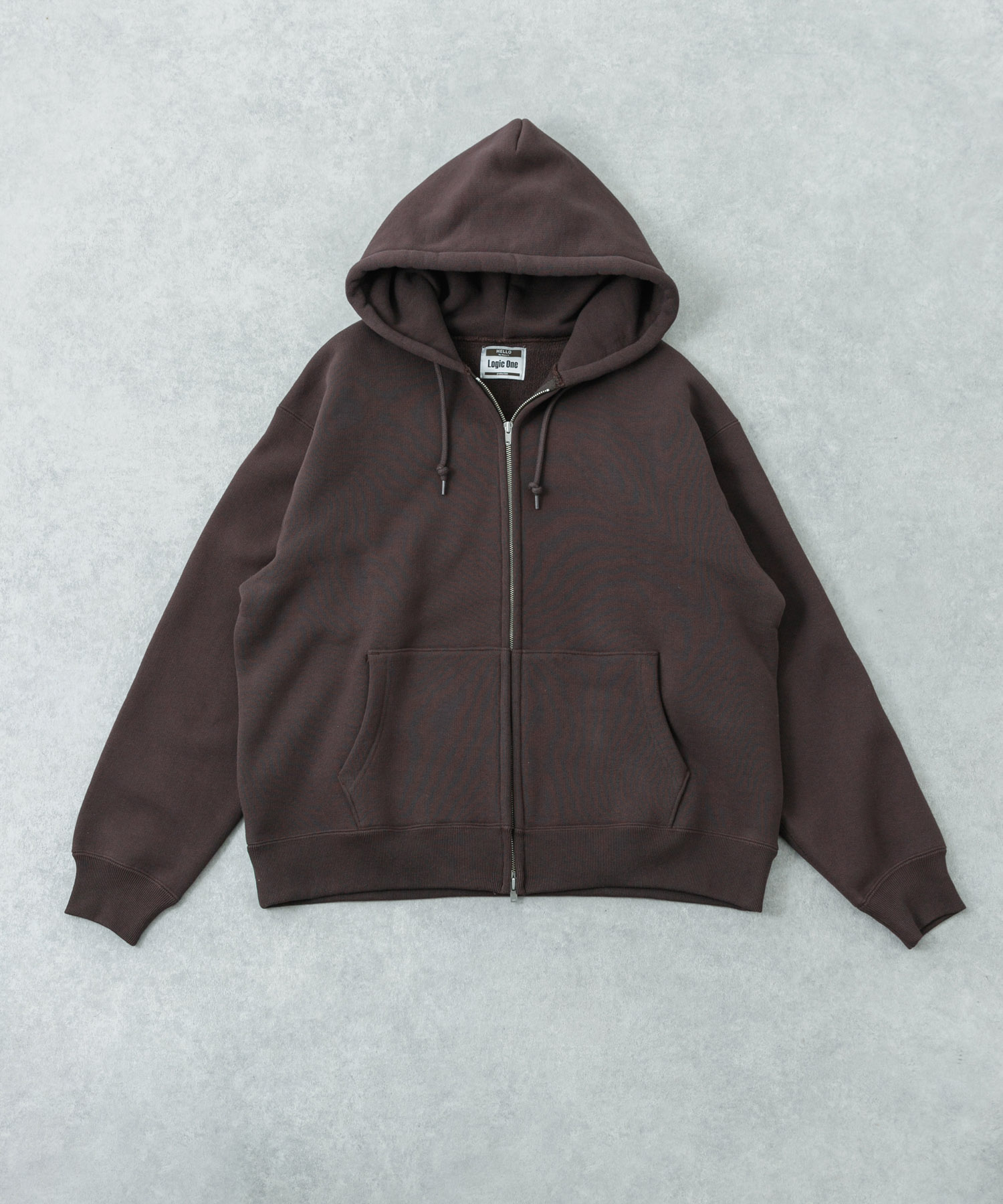 LOGIC ONE SWEAT ZIP PARKA BROWN L