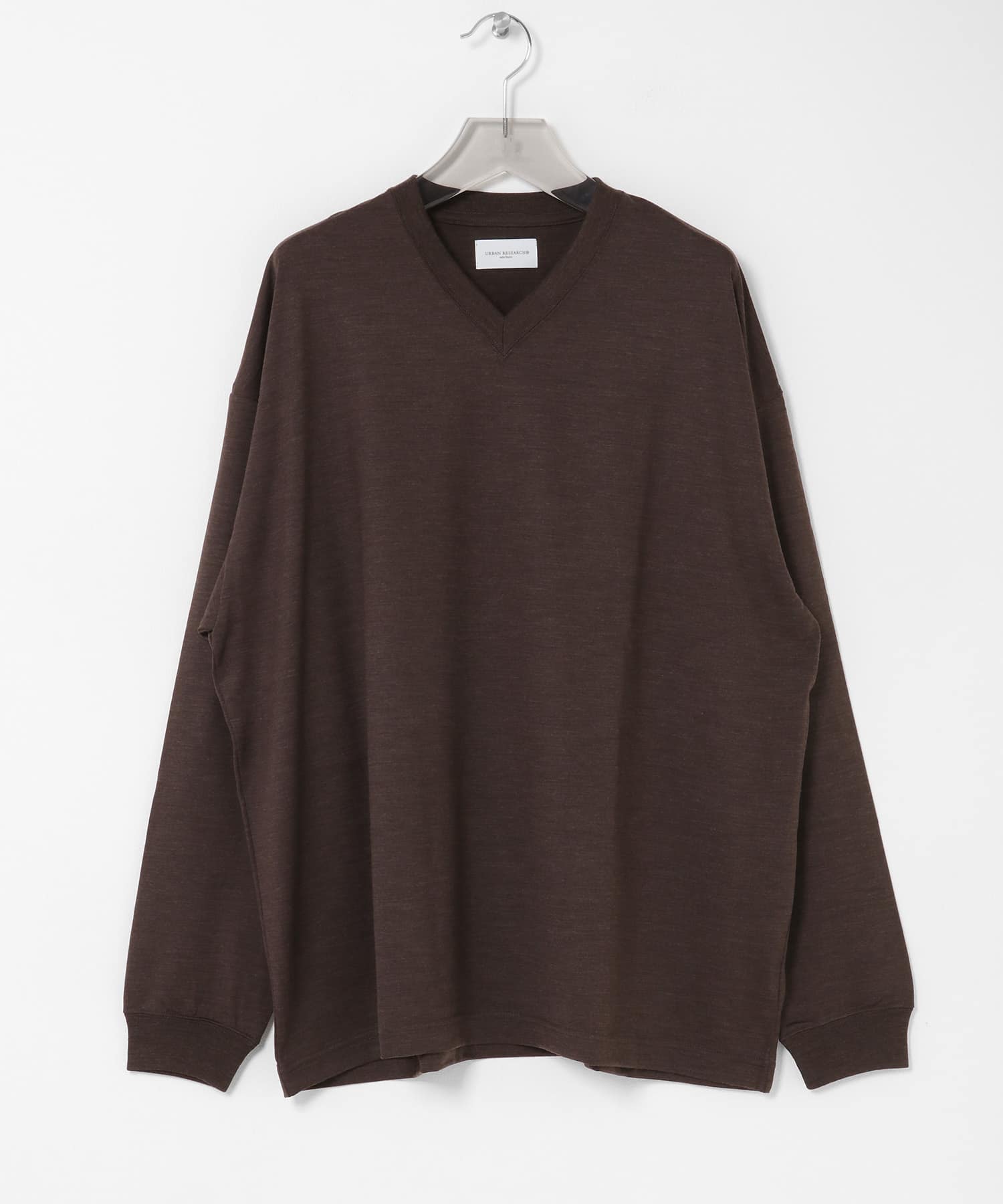 new basic　WASHABLE MERINO WOOL V-NECK