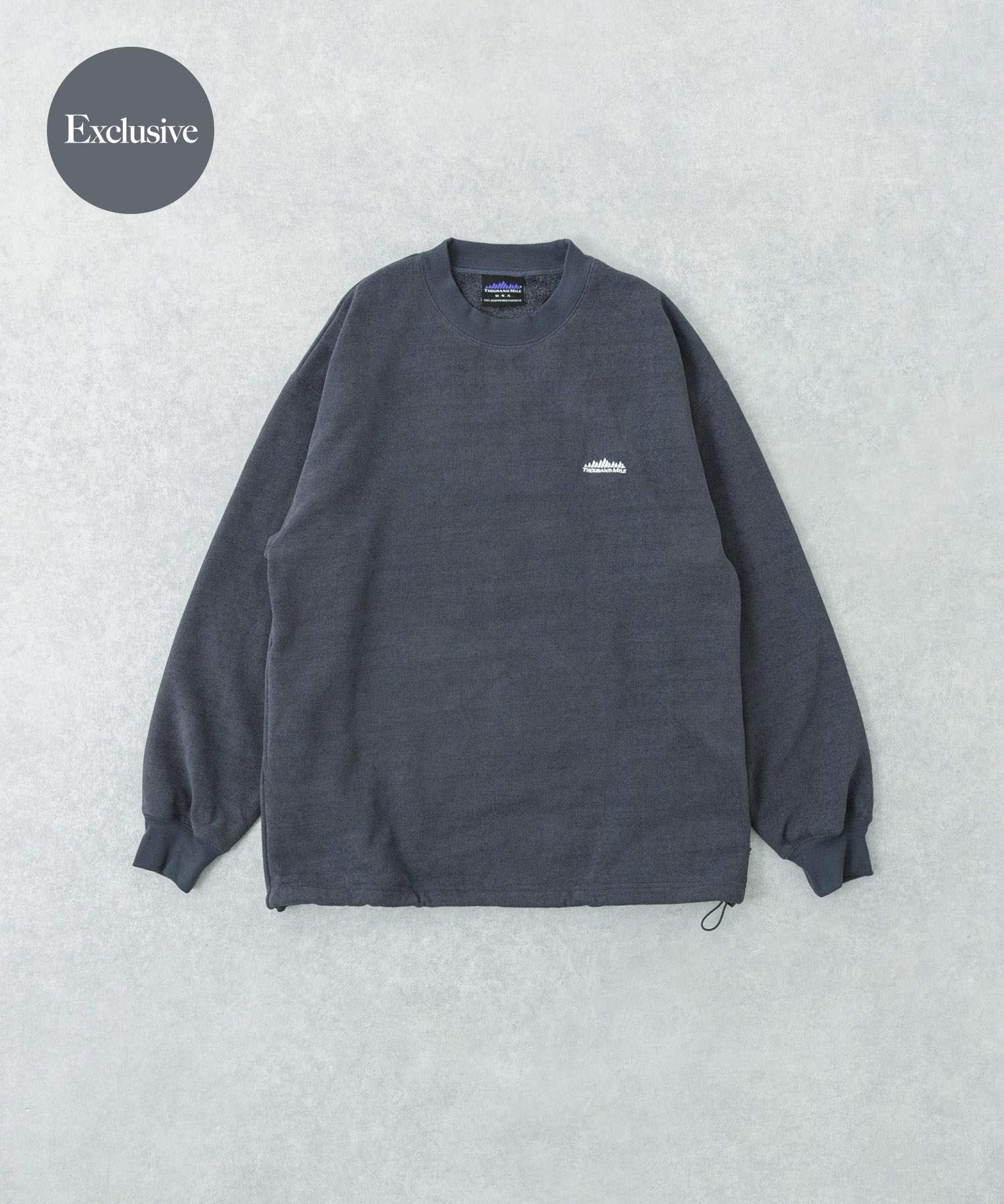 『別注』THOUSAND MILE×URBAN RESEARCH　ニットフリースクルーネックプルオーバー