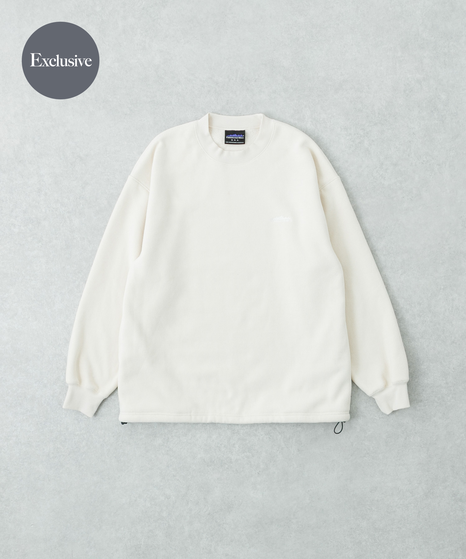 『別注』THOUSAND MILE×URBAN RESEARCH　ニットフリースクルーネックプルオーバー