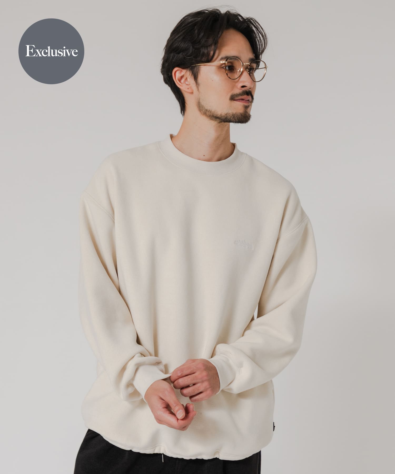 『別注』THOUSAND MILE×URBAN RESEARCH　ニットフリースクルーネックプルオーバー