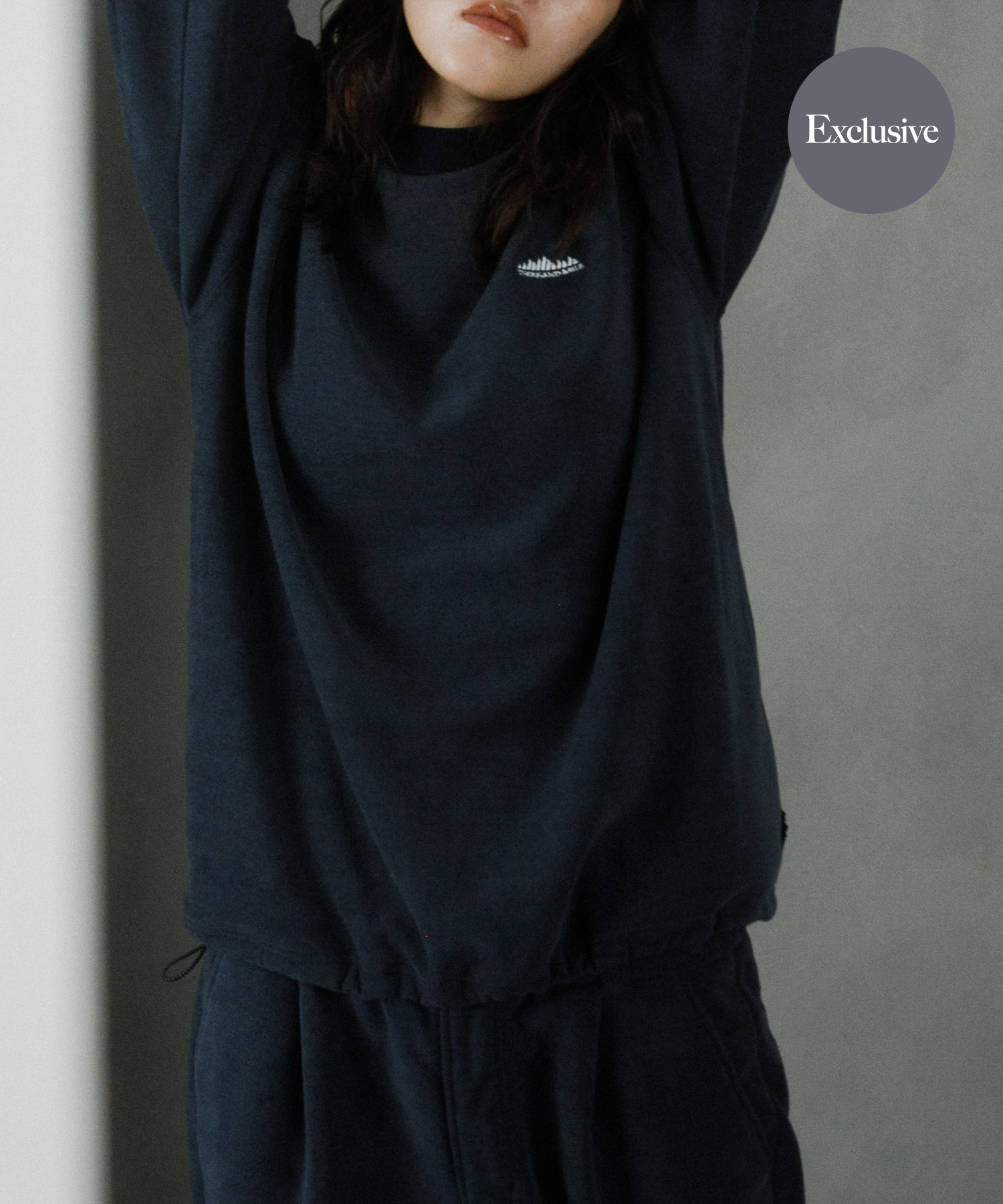 『一部WEB限定カラー』『別注』THOUSAND MILE×URBAN RESEARCH　ニットフリースクルーネックプルオーバー