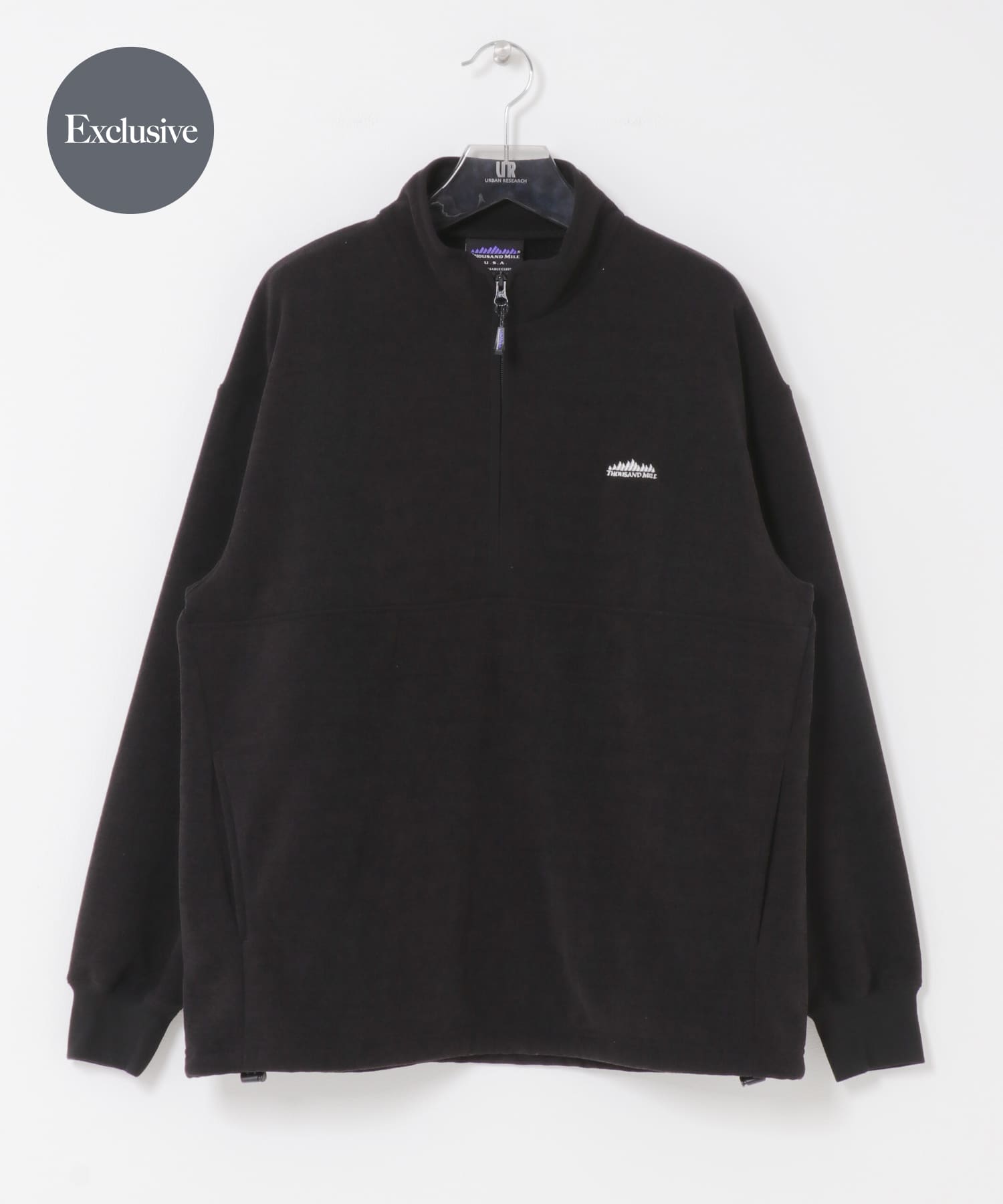 『別注』THOUSAND MILE×URBAN RESEARCH　ニットフリースハーフジッププルオーバー