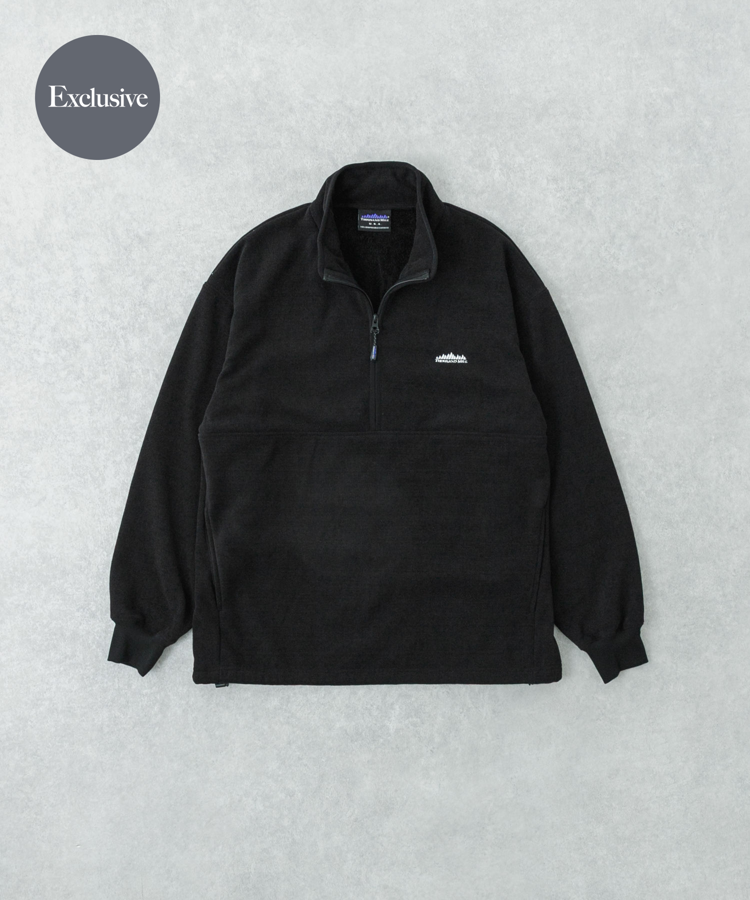 『別注』THOUSAND MILE×URBAN RESEARCH　ニットフリースハーフジッププルオーバー