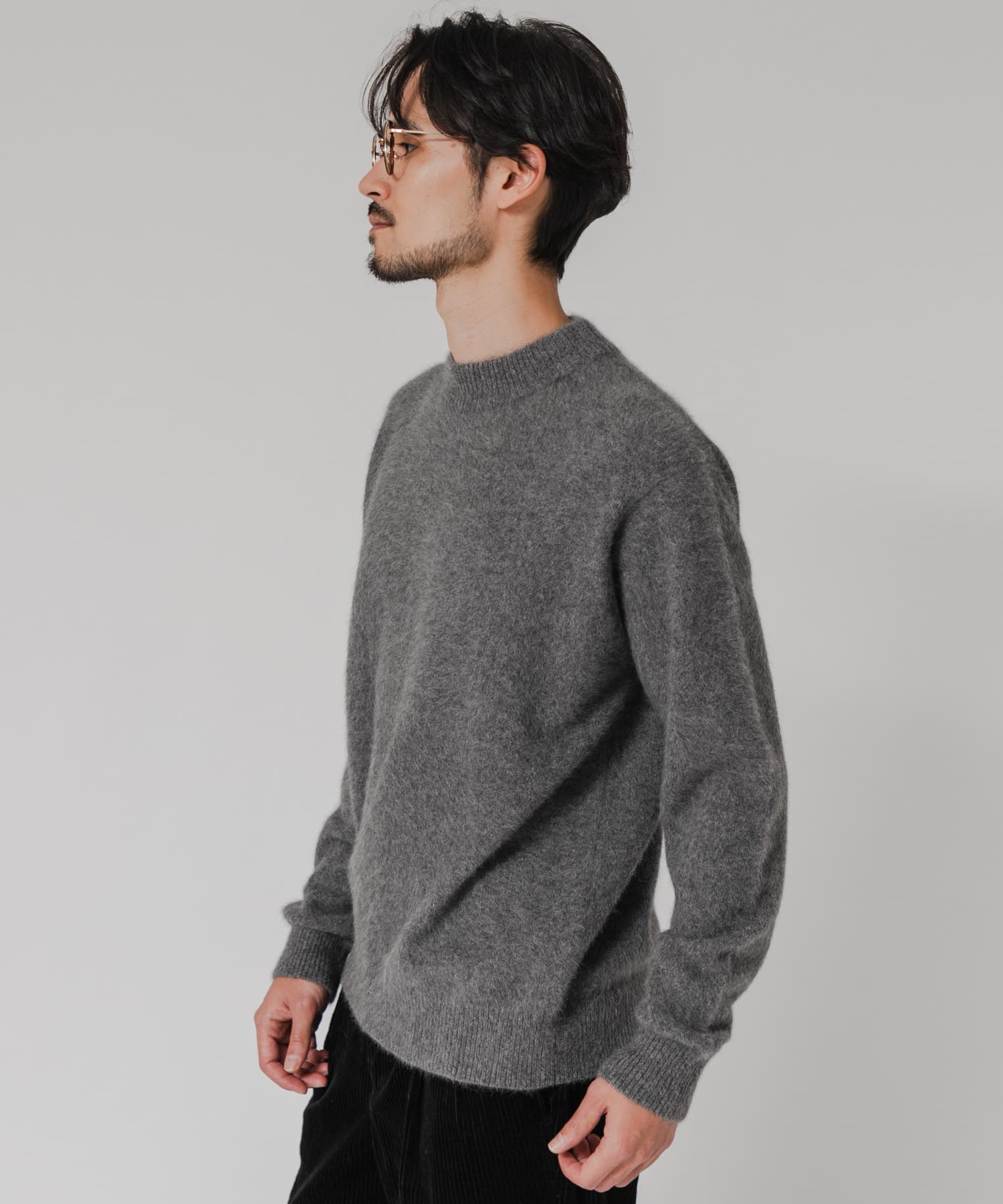 トップス LIDNM FOX CASHMERE KNIT HEATHER GRAY LIDNM（リドム）の「FOX CASHMERE KNIT（ニット/セーター）」 - WEAR