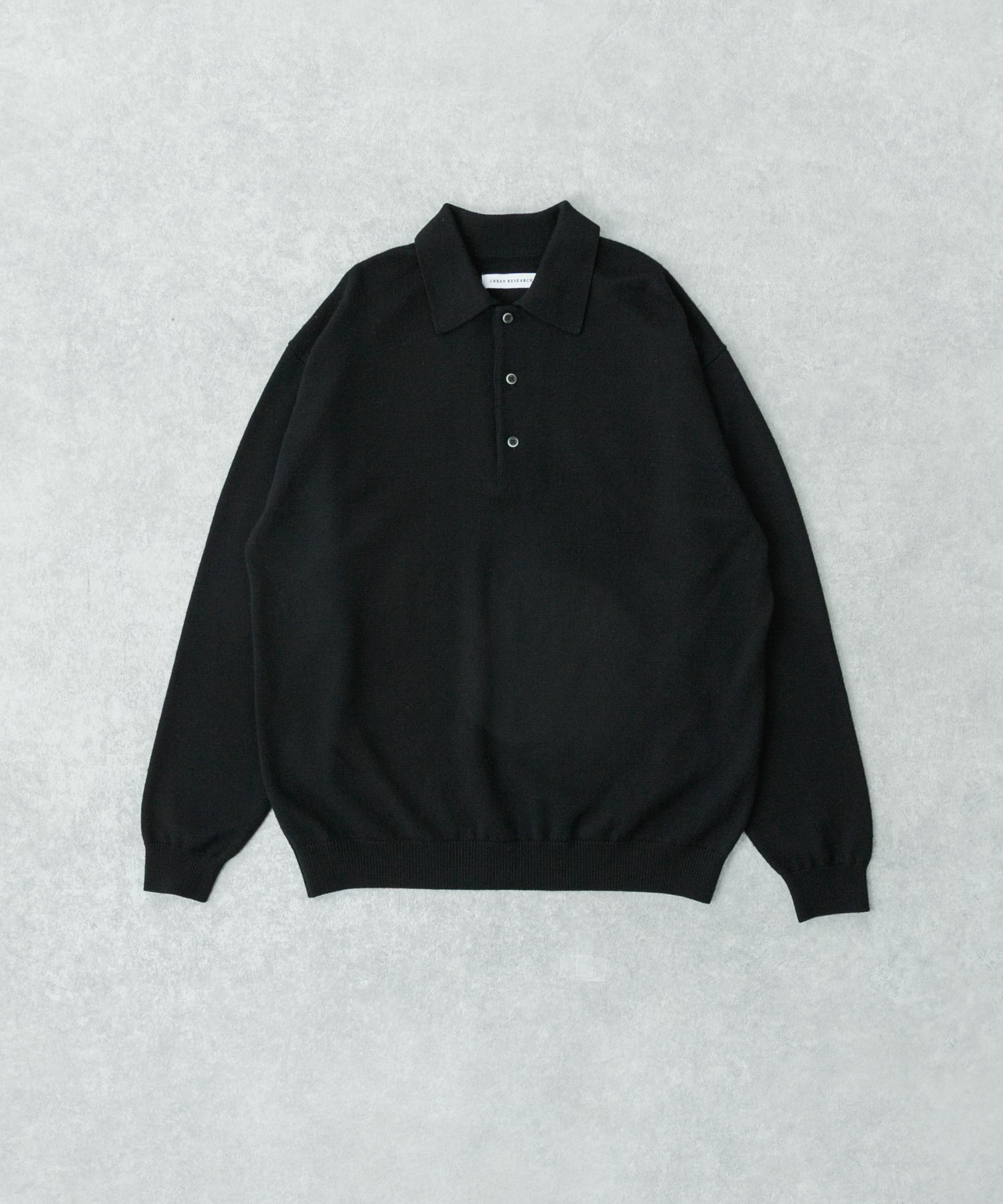 CASH FEEL W/MID ニットポロ