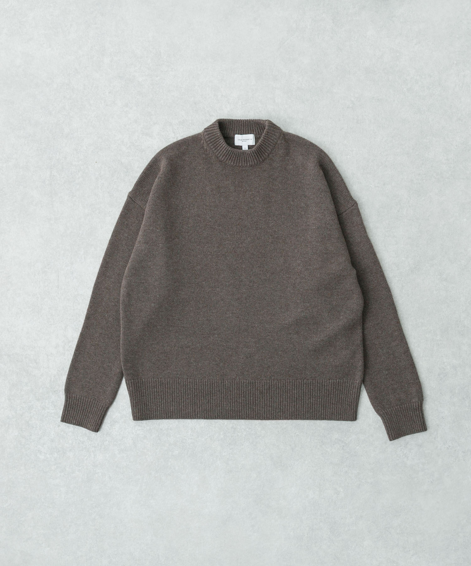 new basic　WOOL CASHMERE CHUNKY SWEATER