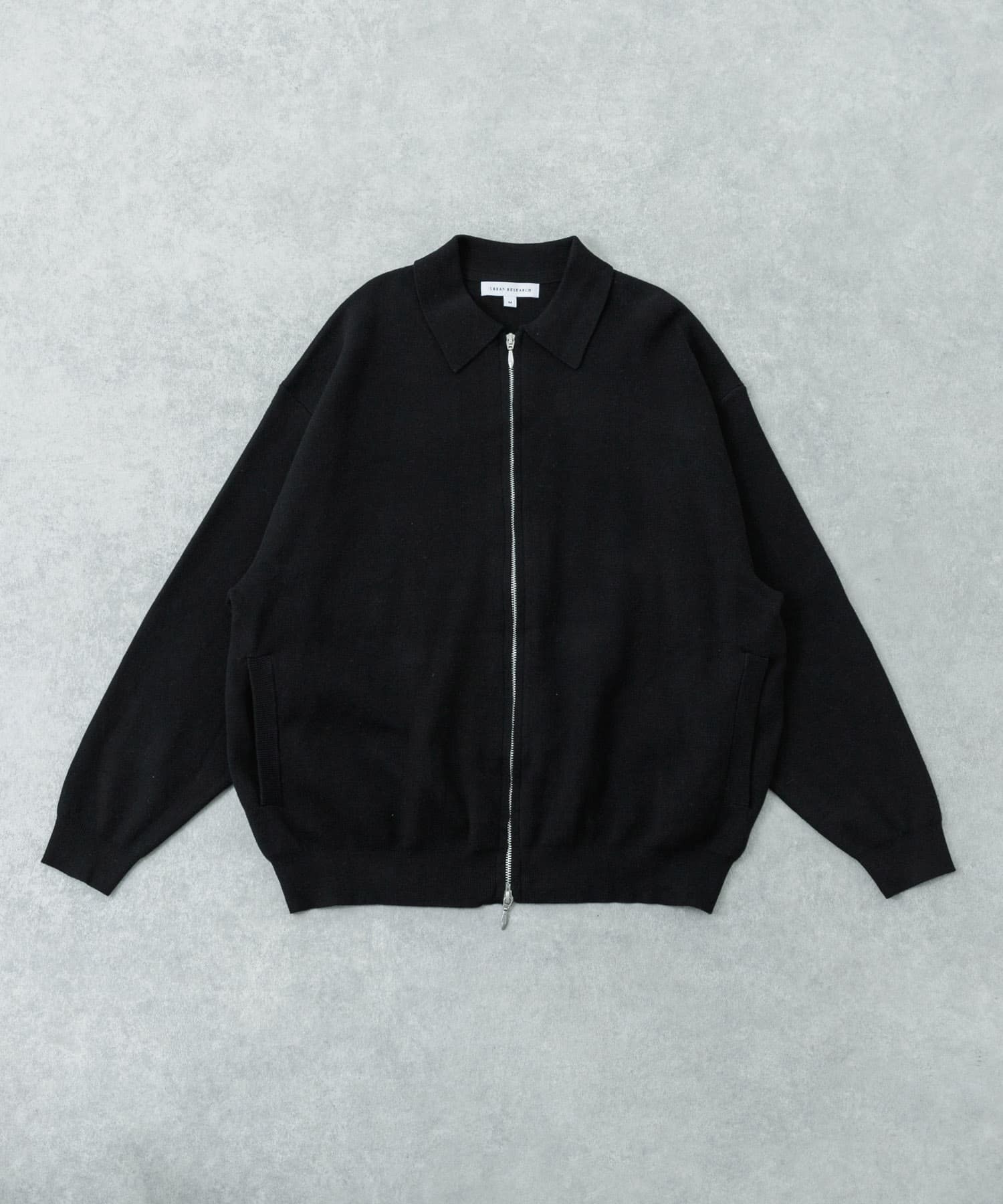 綿カシミヤZIPカーディガン