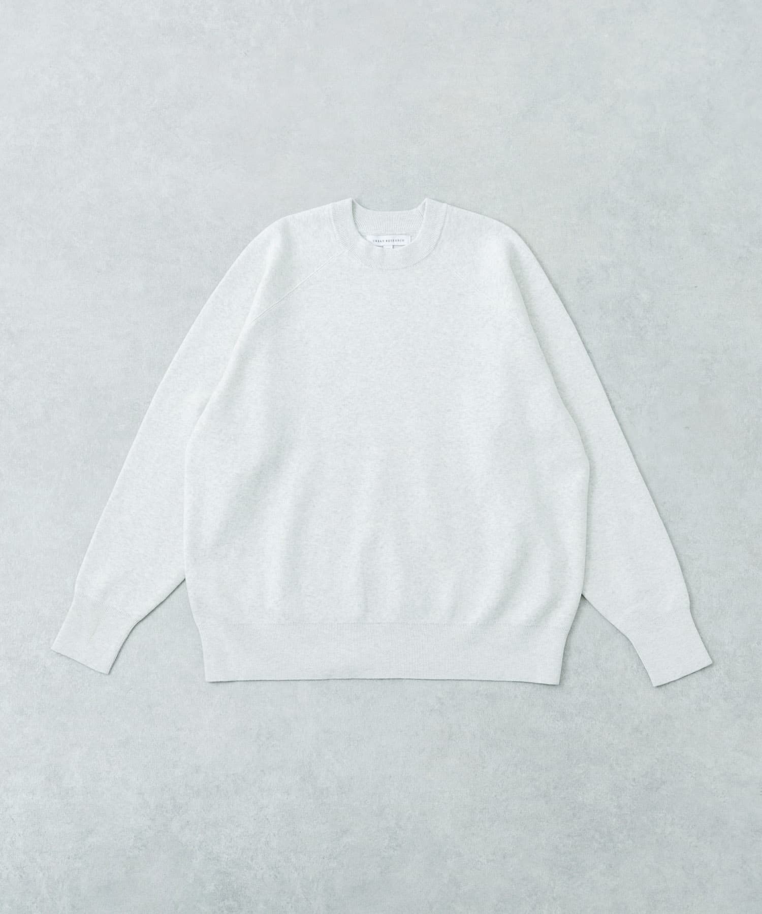 綿カシミヤスウェットニット