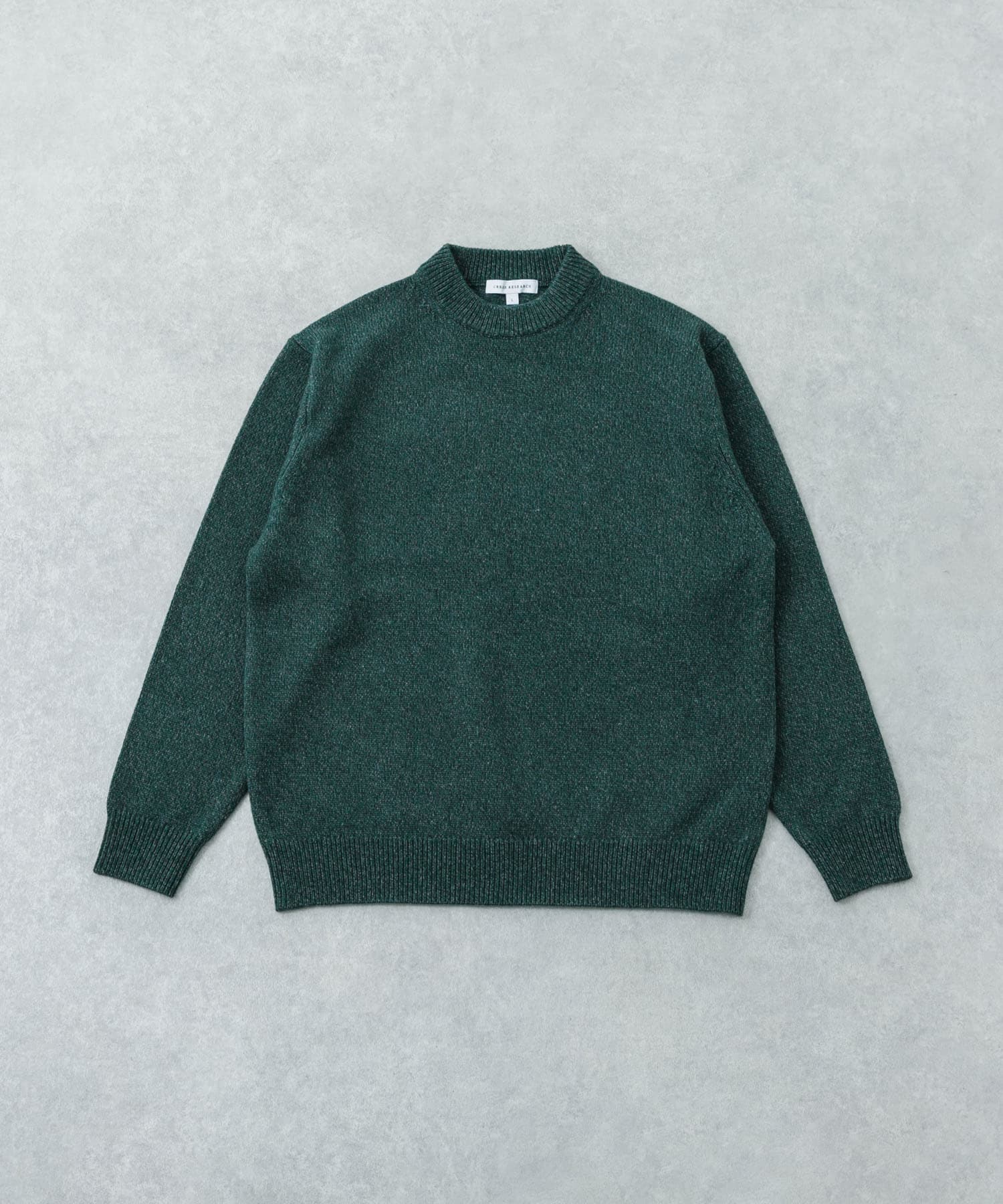 MIX MOULINE CREW-NECK KNIT GREEN M