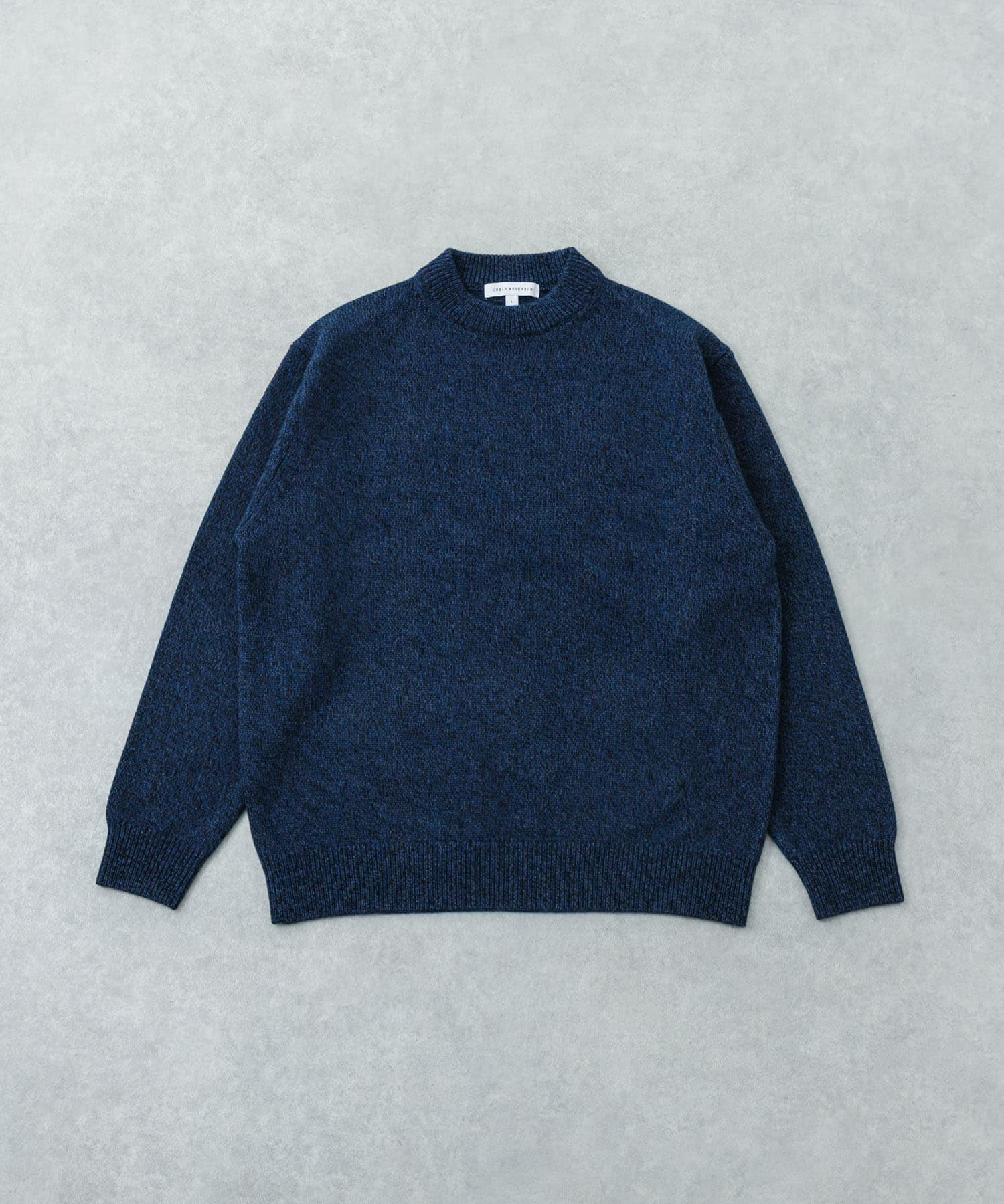 MIX MOULINE CREW-NECK KNIT