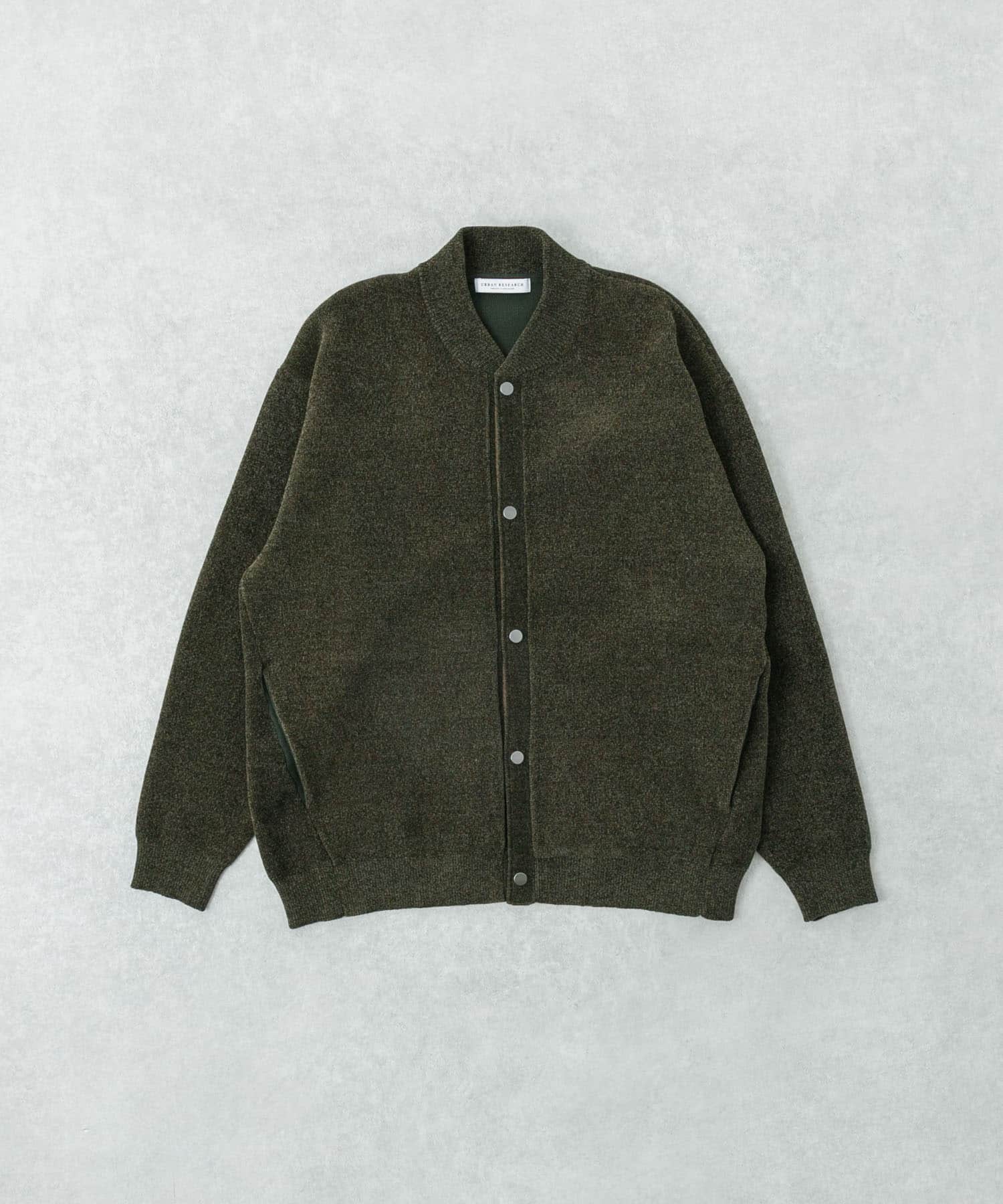 モールニットカーディガン KHAKI M