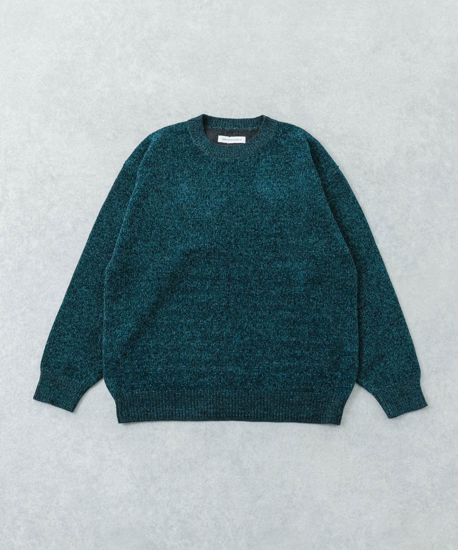 ローゲージモールニット GREEN M