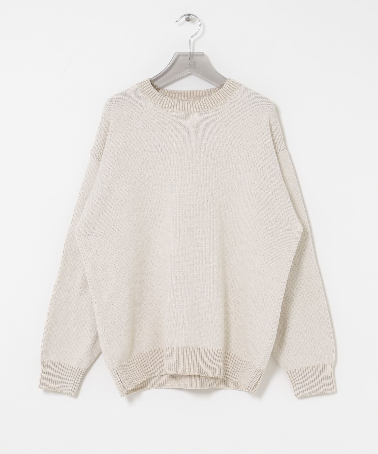 ローゲージモールニット WHITE M