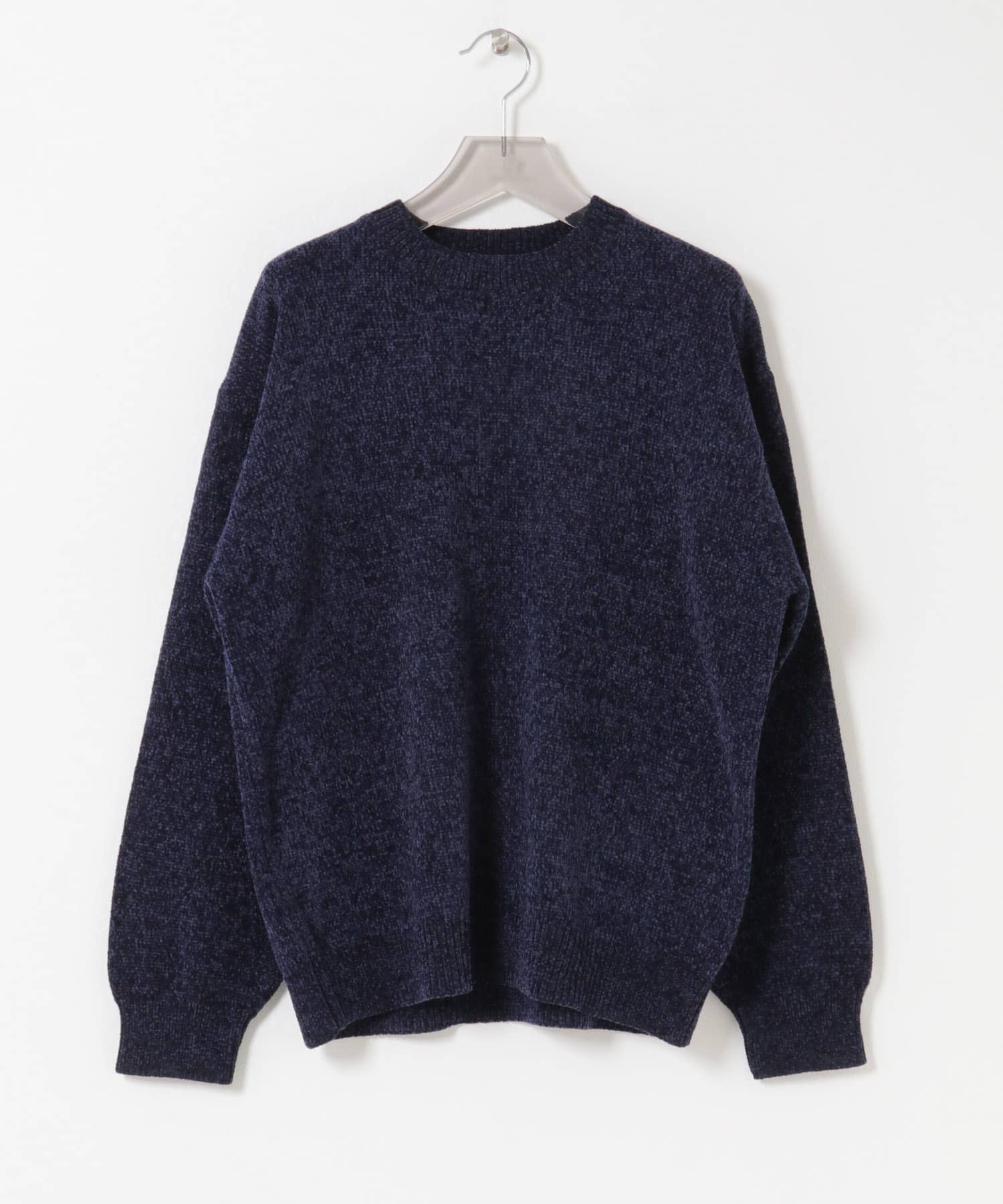 ローゲージモールニット NAVY M