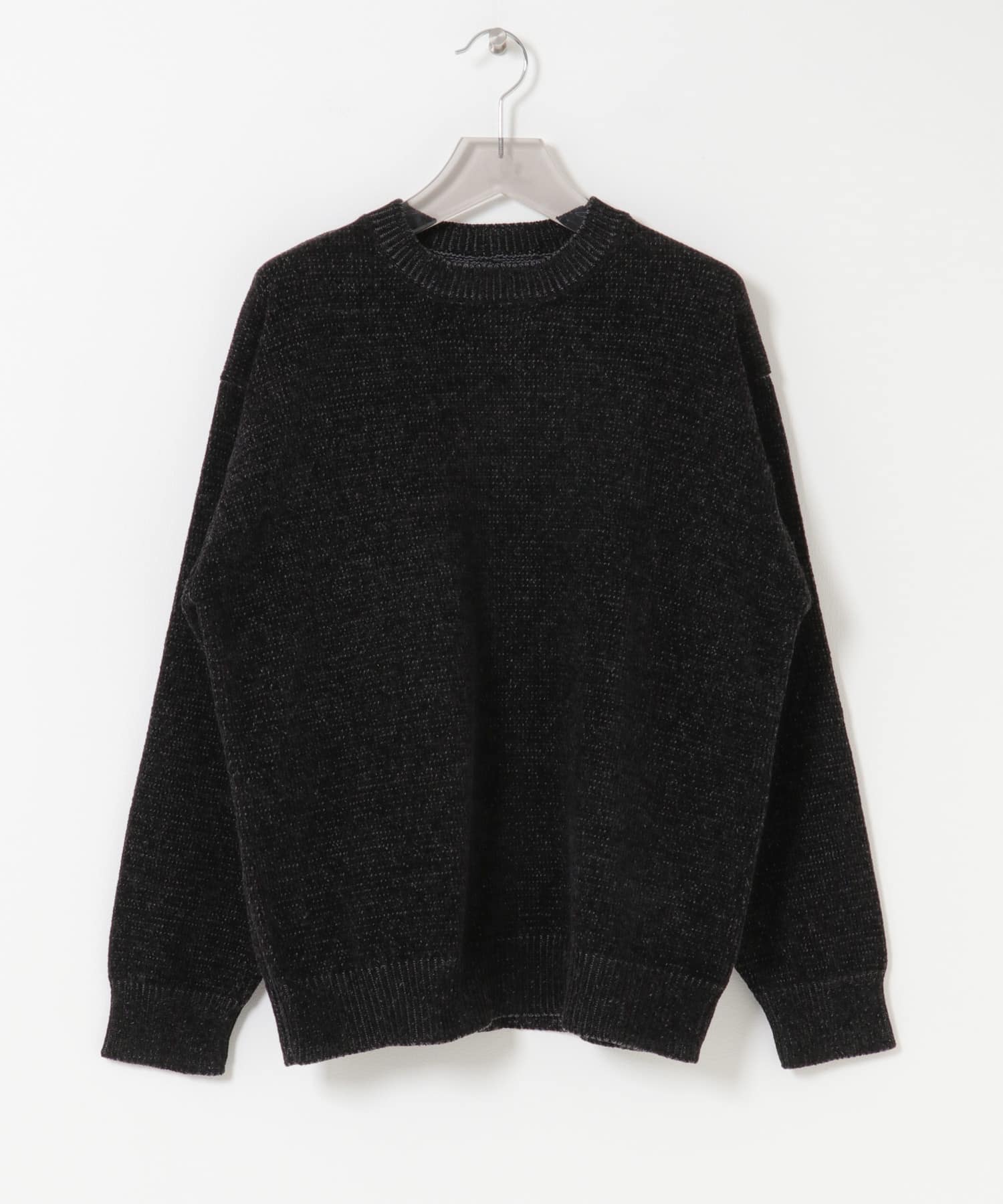 ローゲージモールニット BLACK M